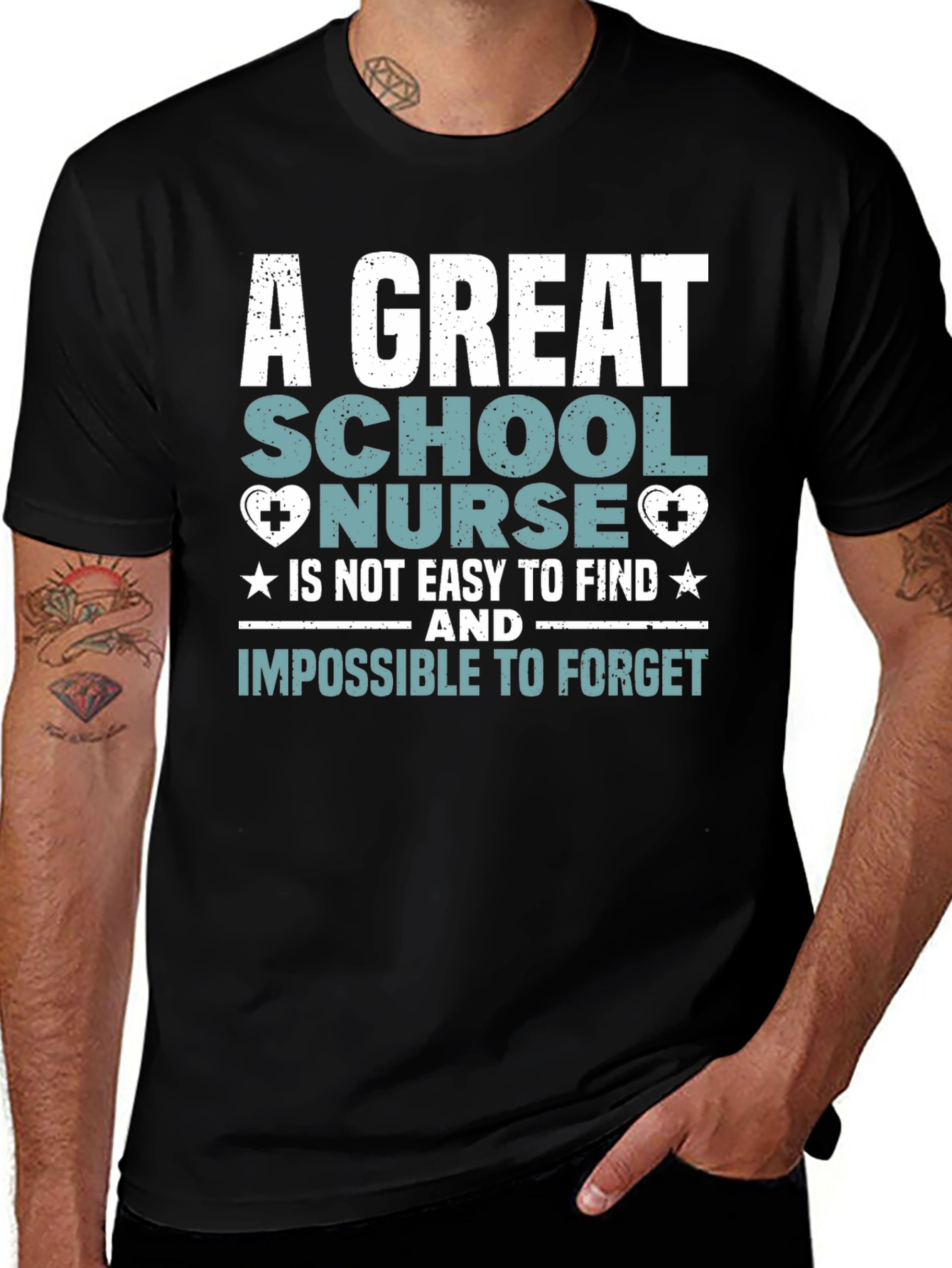 Variant 17 of School Nurse T-Shirt: Great Nurse, Easy to Find