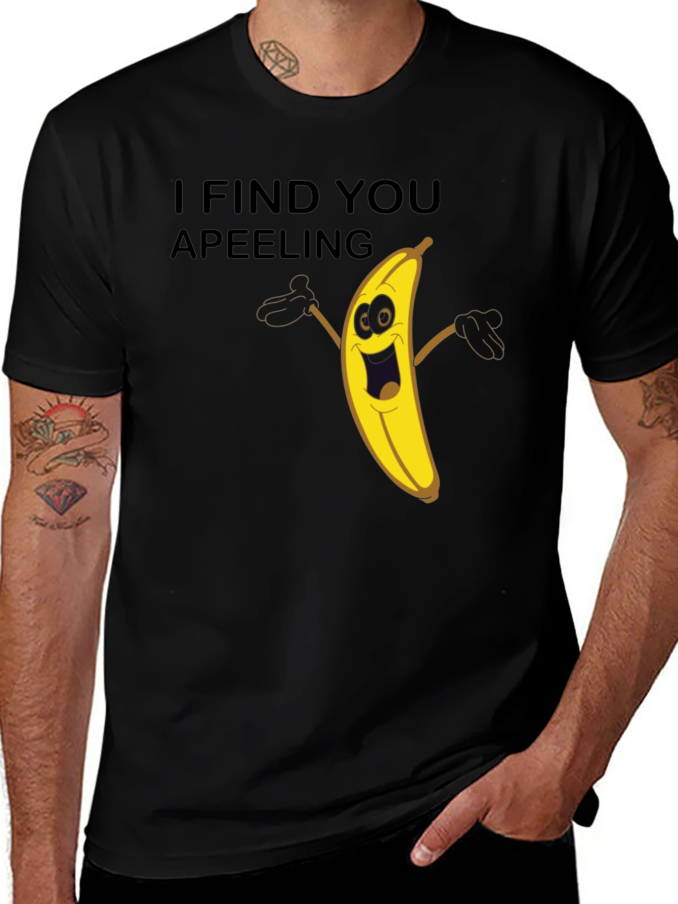 Variant 27 of Funny Banana Pun Graphic Tee - I Find You Apeeling