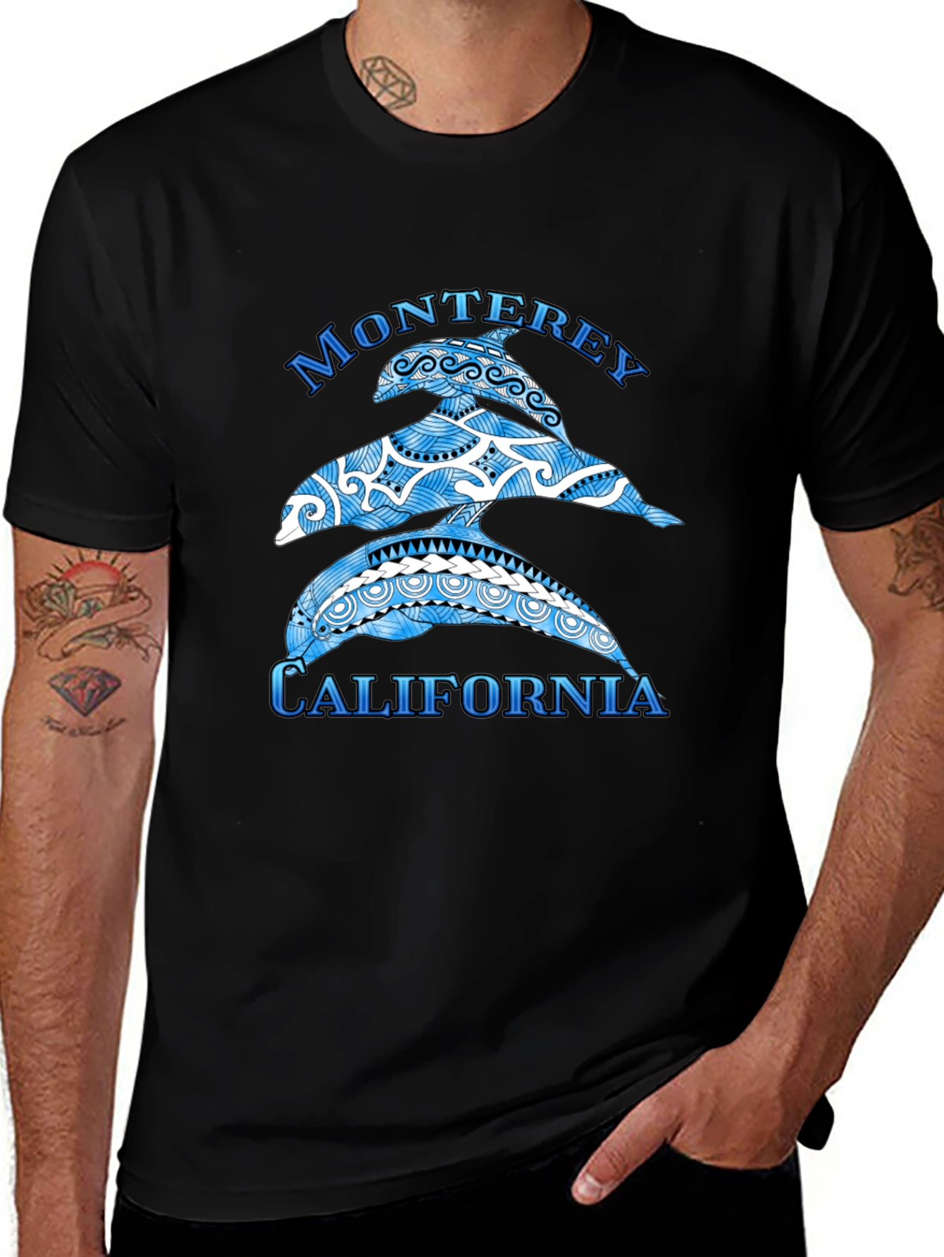 Variant 25 of Monterey California Dolphin T-Shirt