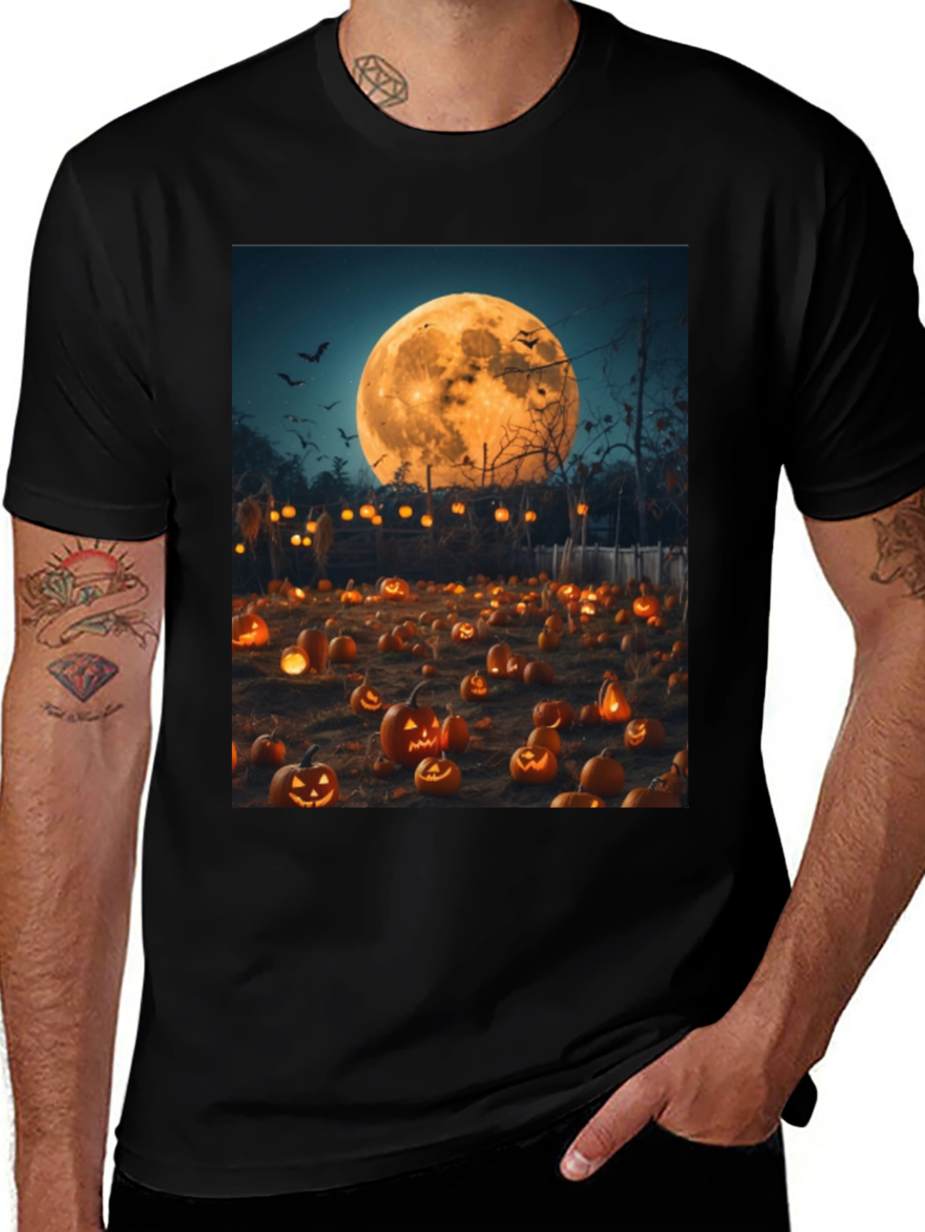 Halloween Pumpkin Patch Graphic Tee