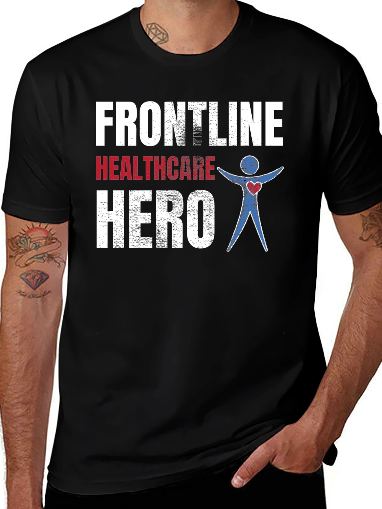 Variant 27 of Frontline Healthcare Hero Graphic T-Shirt