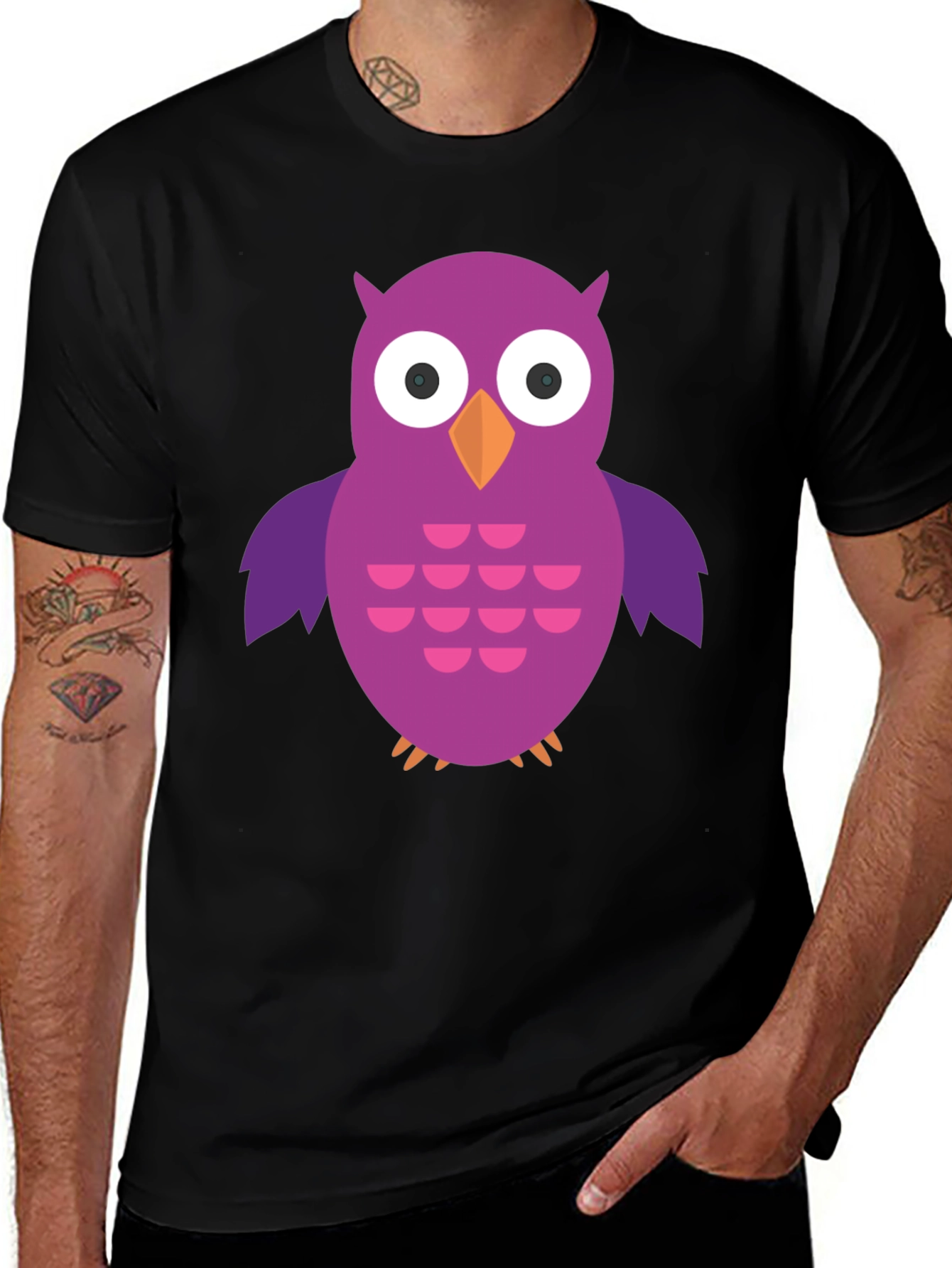 Variant 5 of Fun Owl Graphic T-Shirt