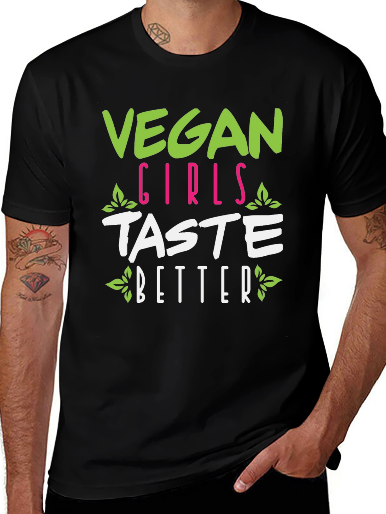 Variant 7 of Vegan Girls Taste Better Graphic Tee