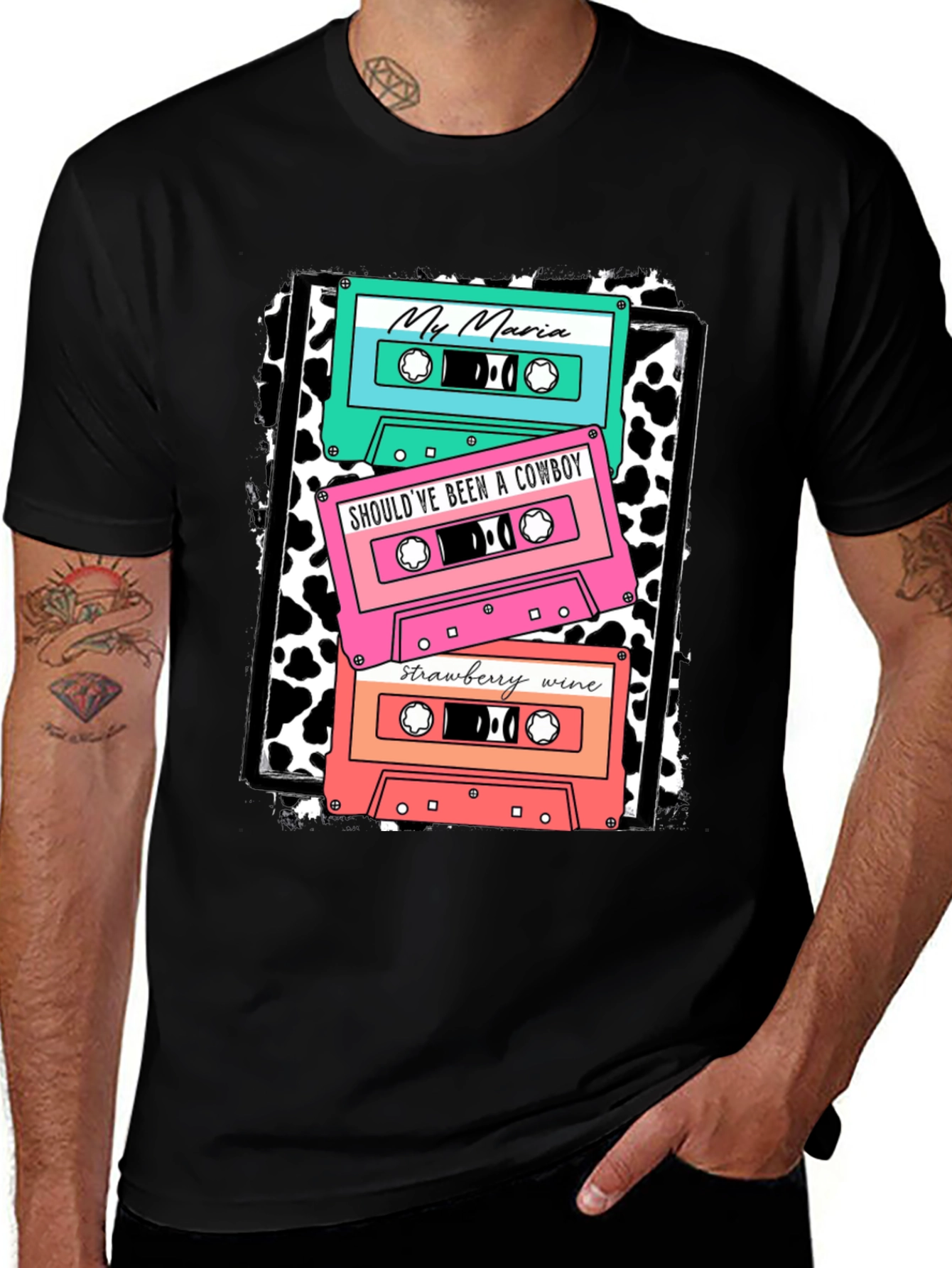 Variant 26 of Retro Cassette Tape Music T-Shirt