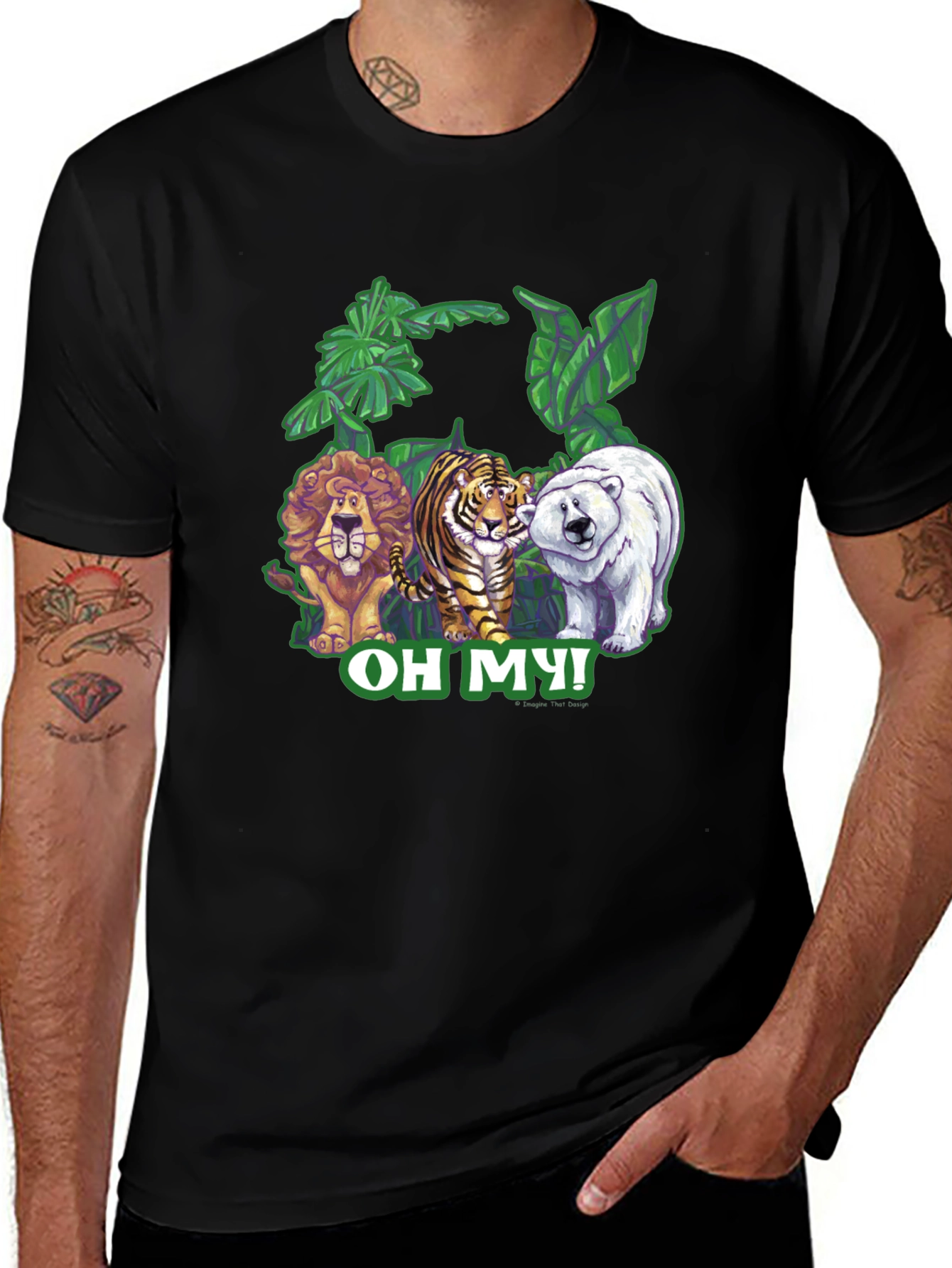 Variant 12 of Oh My! Lion, Tiger, and Bear Graphic Tee