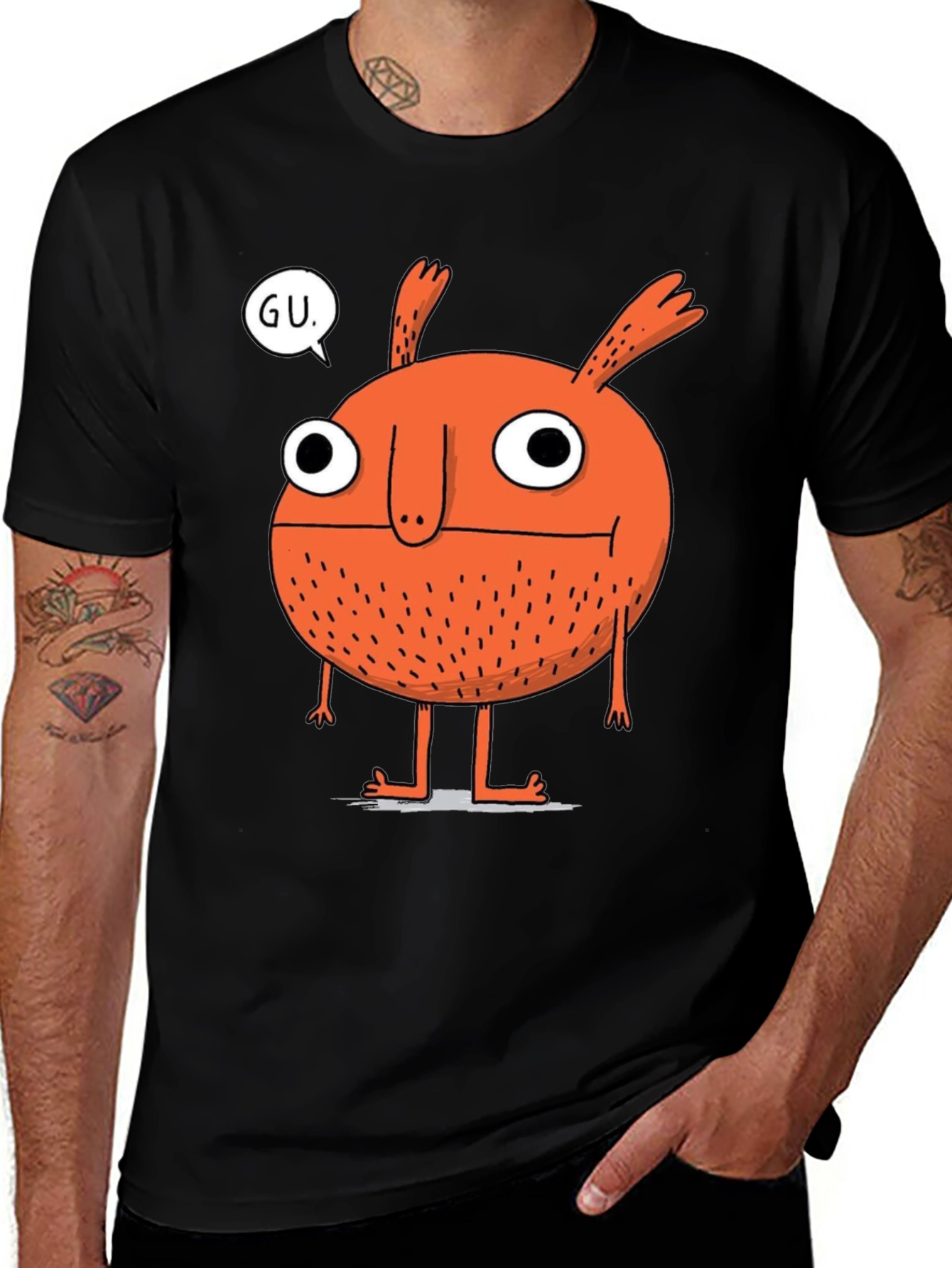 Variant 15 of Monster Graphic Tee - GU Speech Bubble T-Shirt