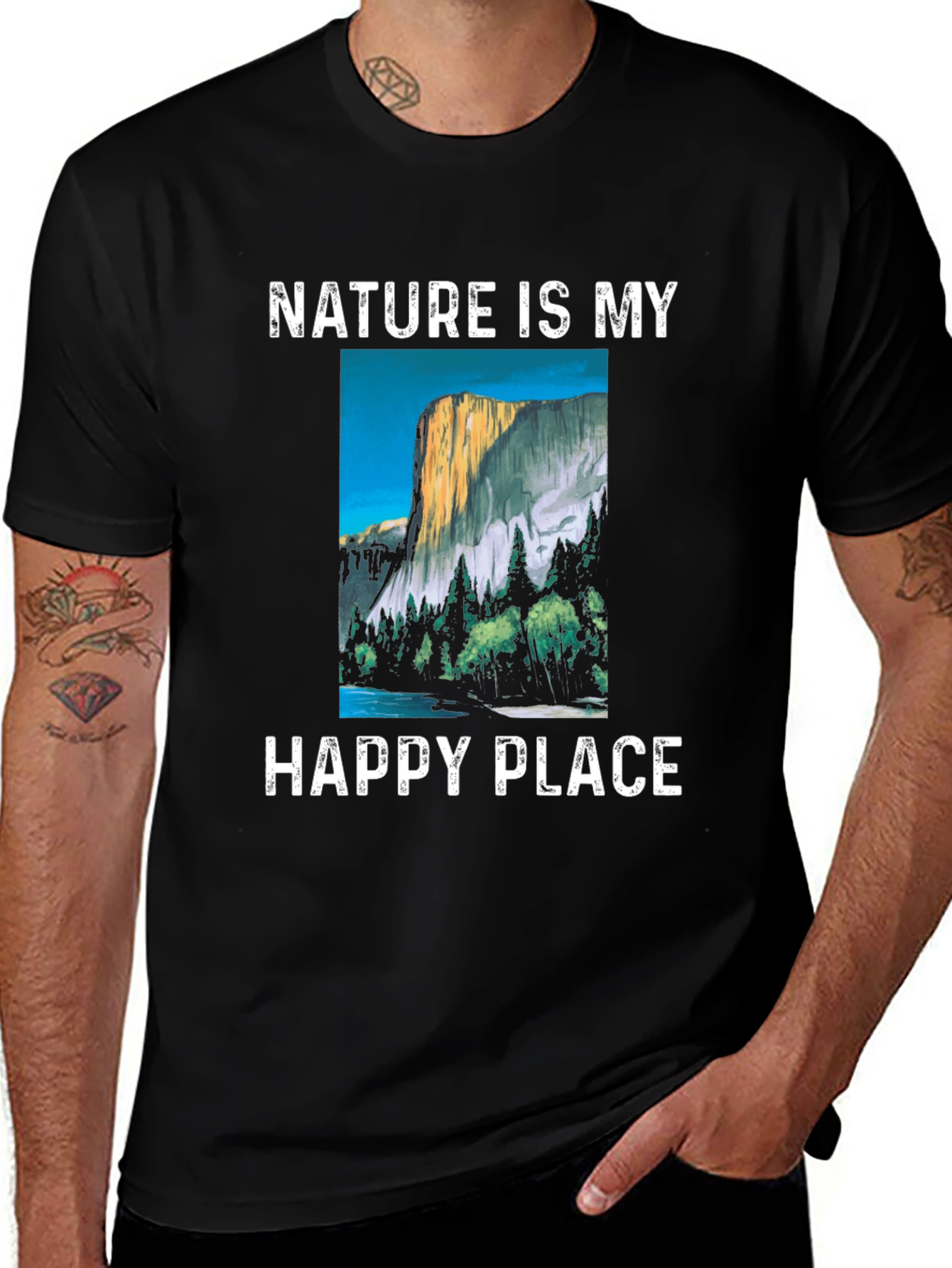 Variant 20 of Nature Is My Happy Place Graphic T-Shirt