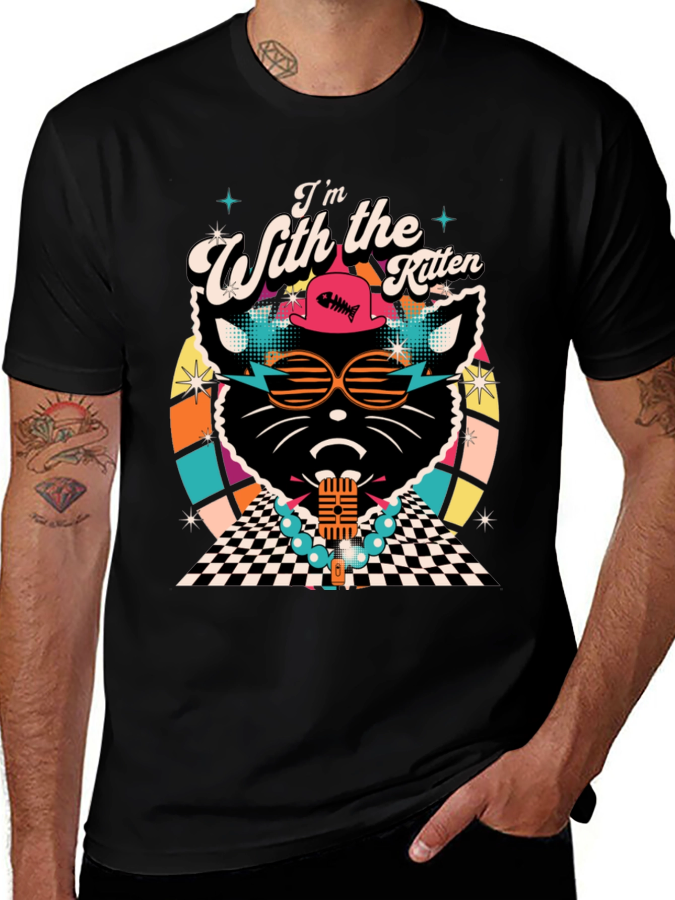 Variant 8 of Retro Kitten T-Shirt
