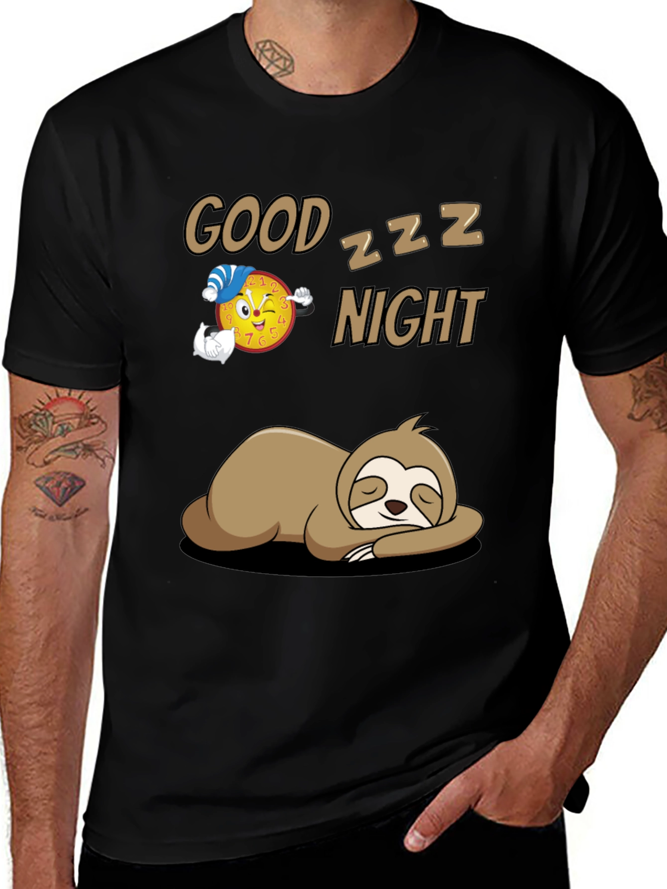 Variant 19 of Good Night Sloth T-Shirt