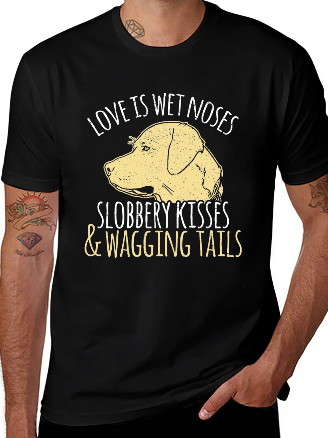 Variant 7 of Love is Wet Noses T-Shirt