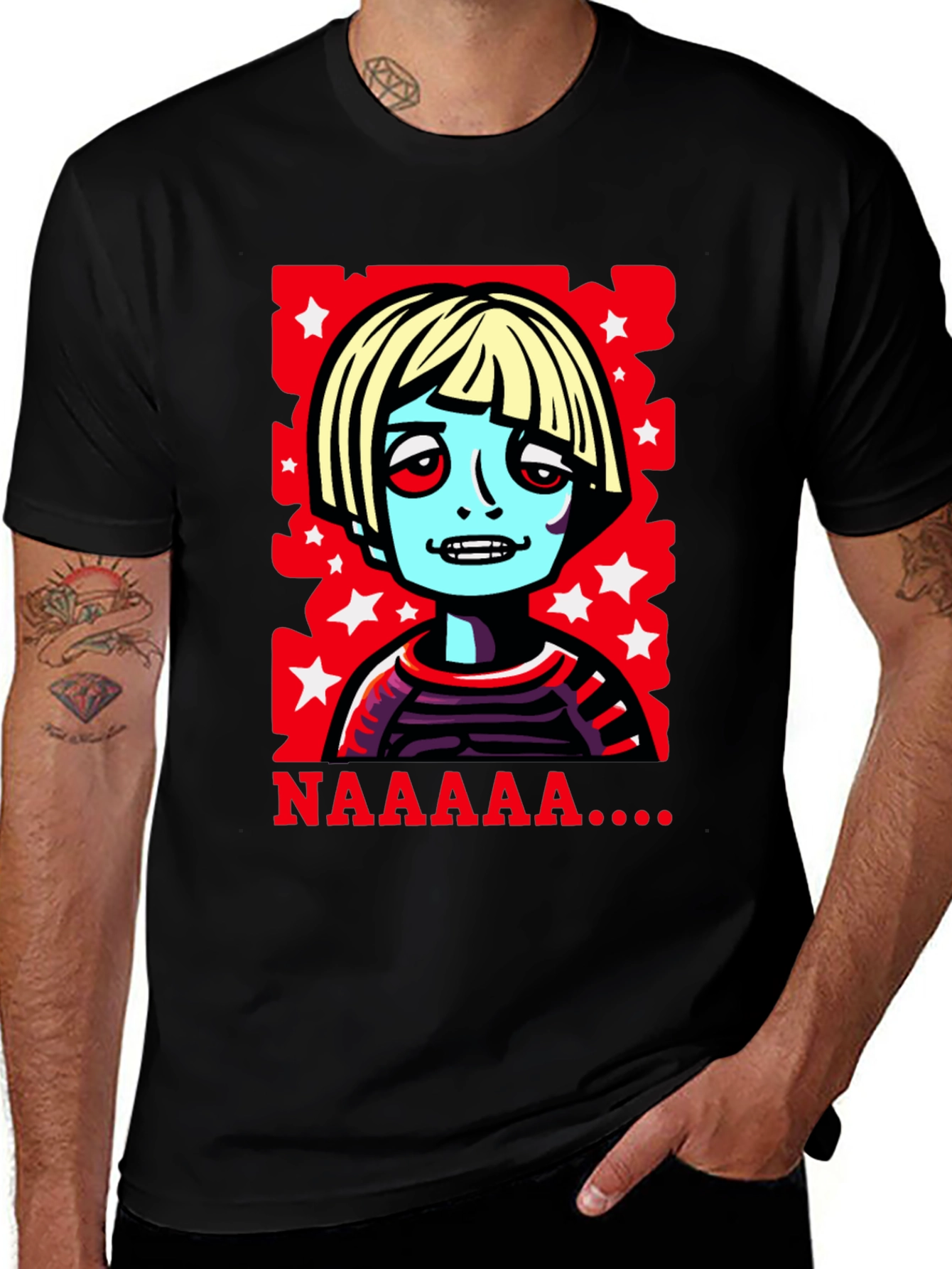 Variant 13 of Zombie Kid T-Shirt - NAAAAAA! Retro Graphic Tee