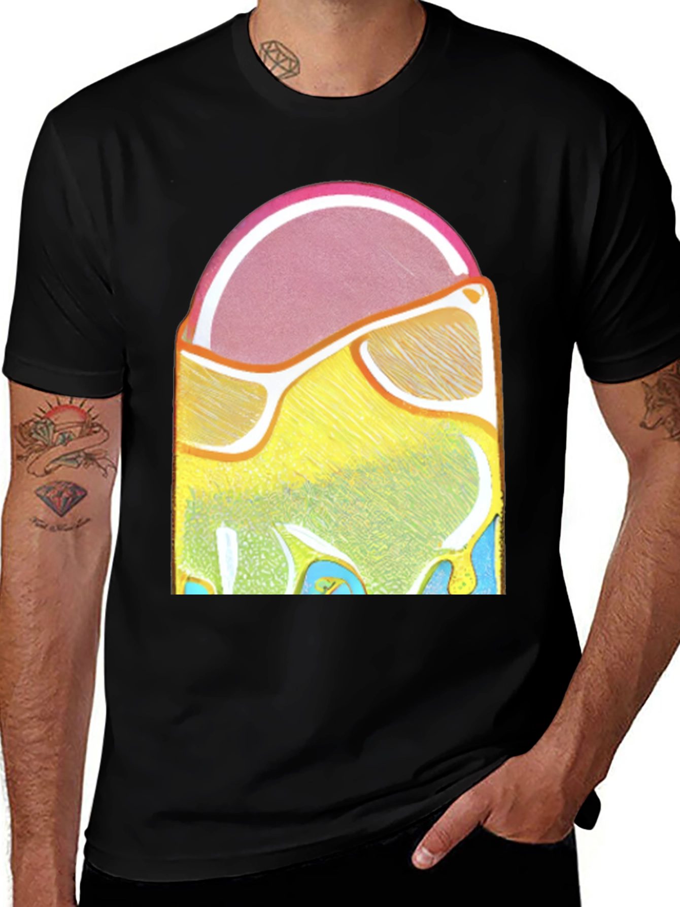 Variant 25 of Abstract Citrus Graphic Tee