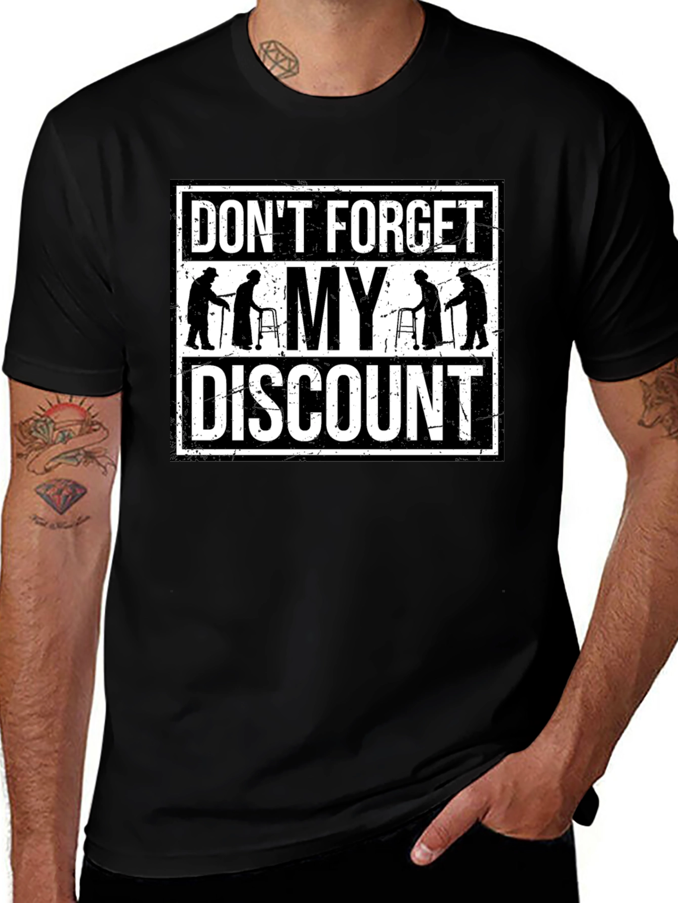 Variant 13 of Funny Senior Citizen Discount T-Shirt