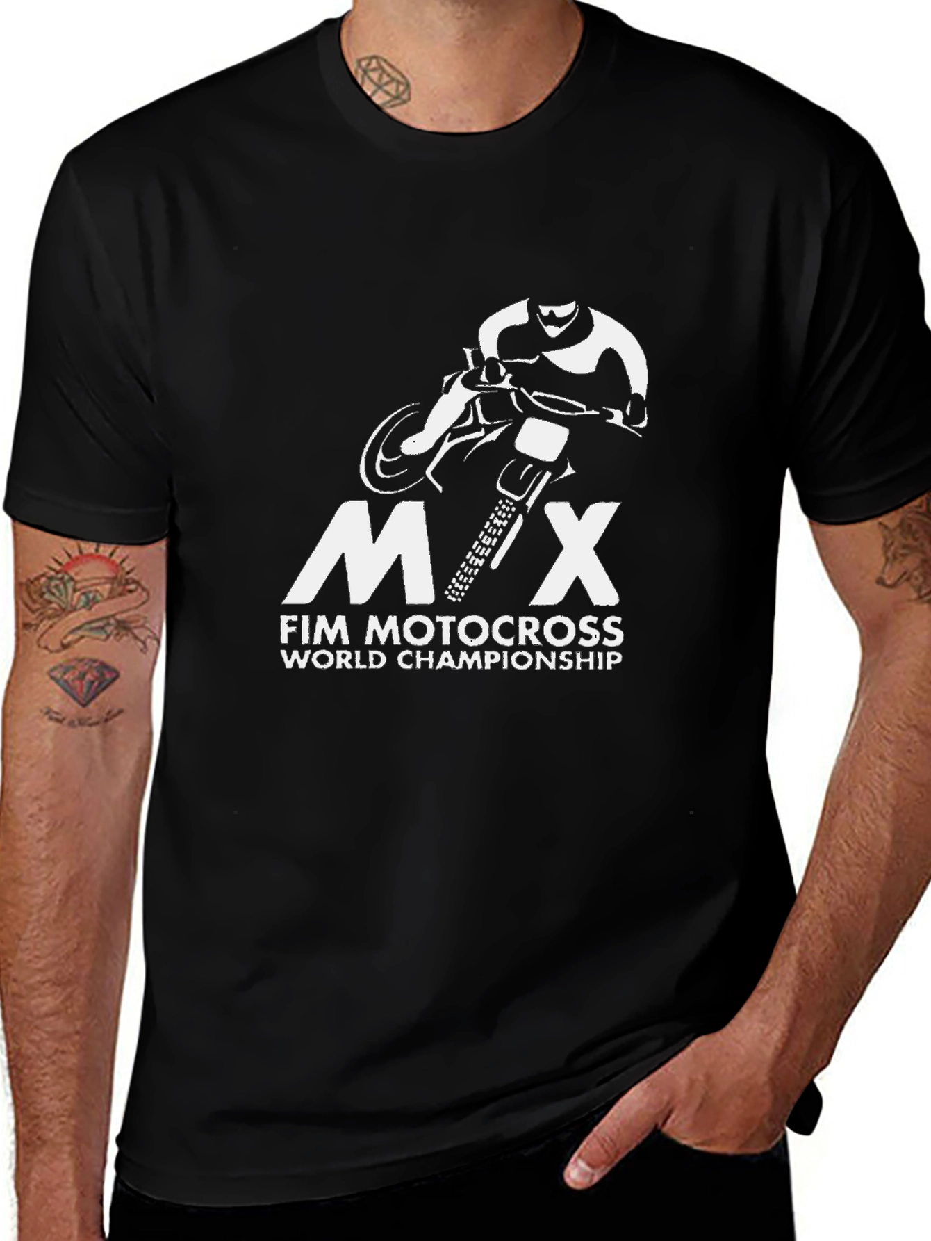 Variant 11 of MX FIM Motocross World Championship Black T-Shirt