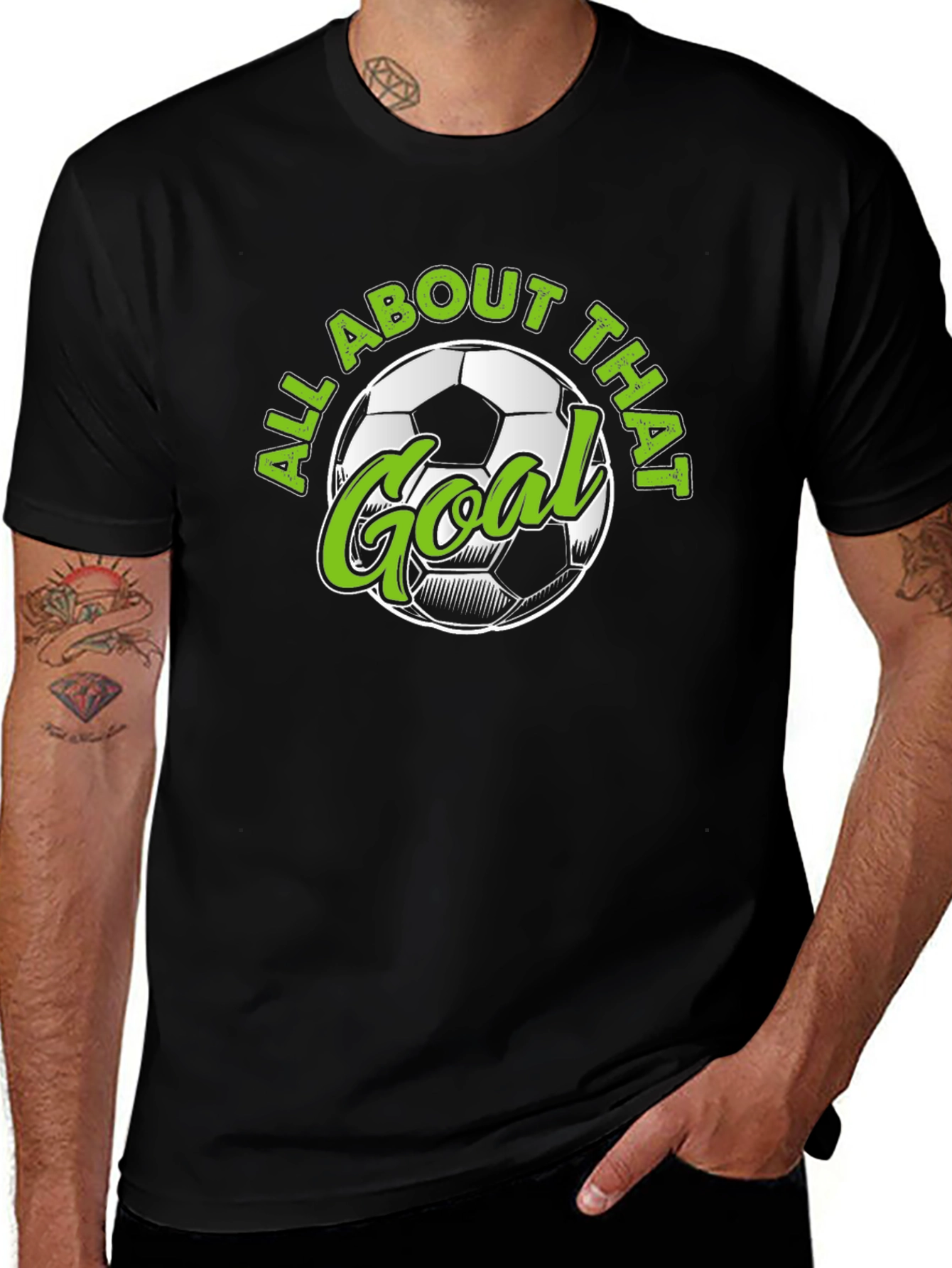 Variant 19 of All About That Goal - Soccer T-Shirt