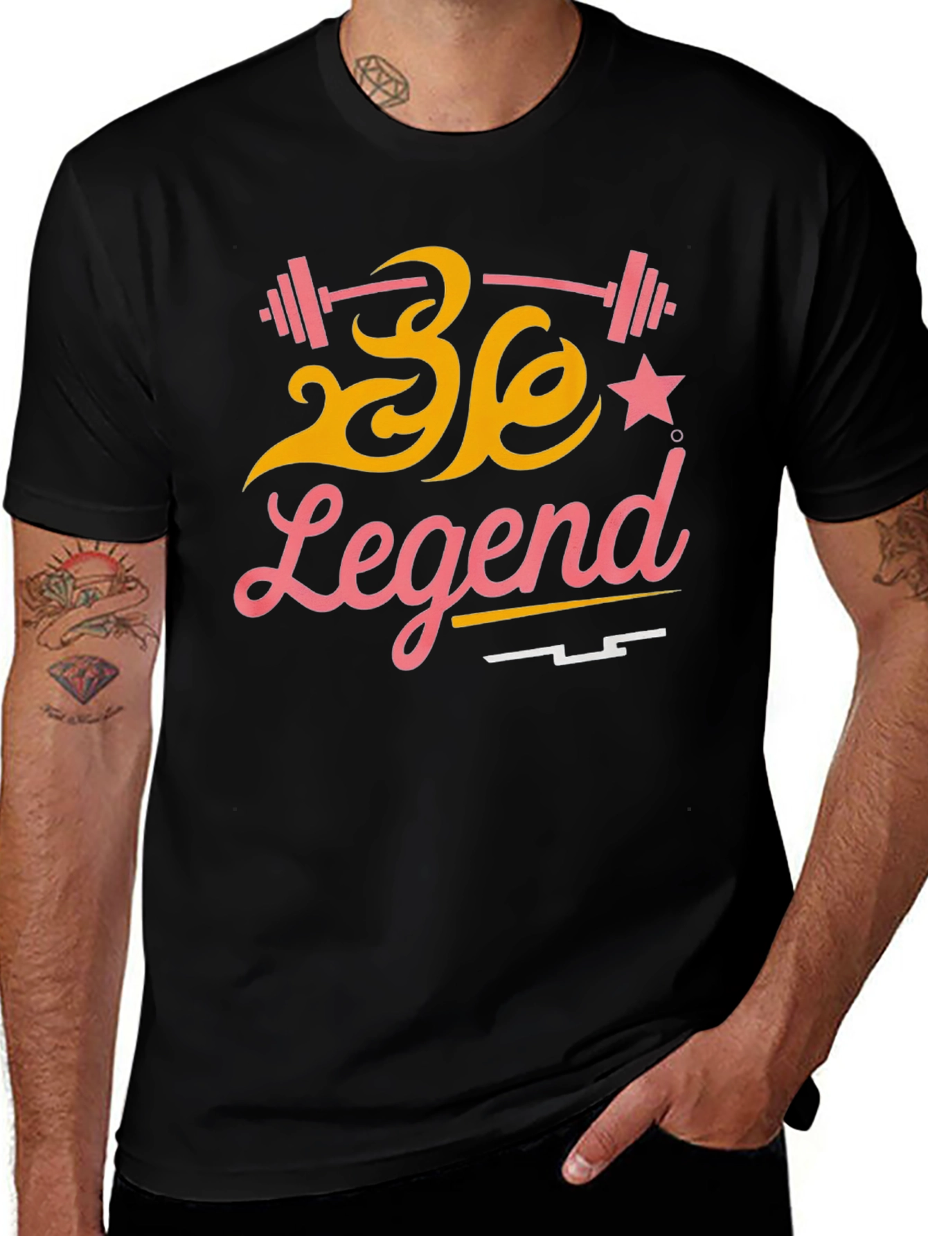 Variant 7 of Be Legend Graphic T-Shirt - Black