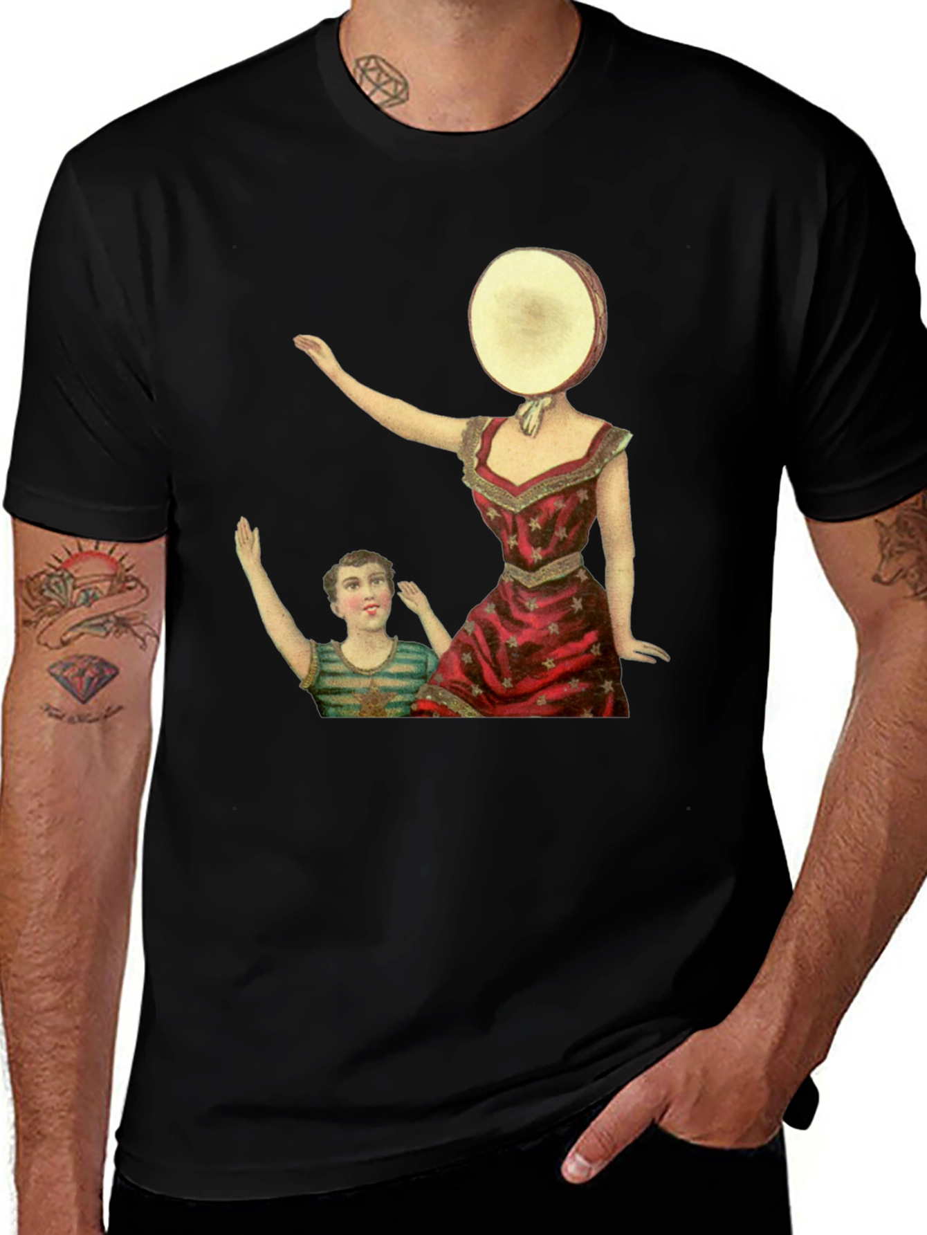 Variant 18 of Surreal Art Graphic Tee - Retro Style