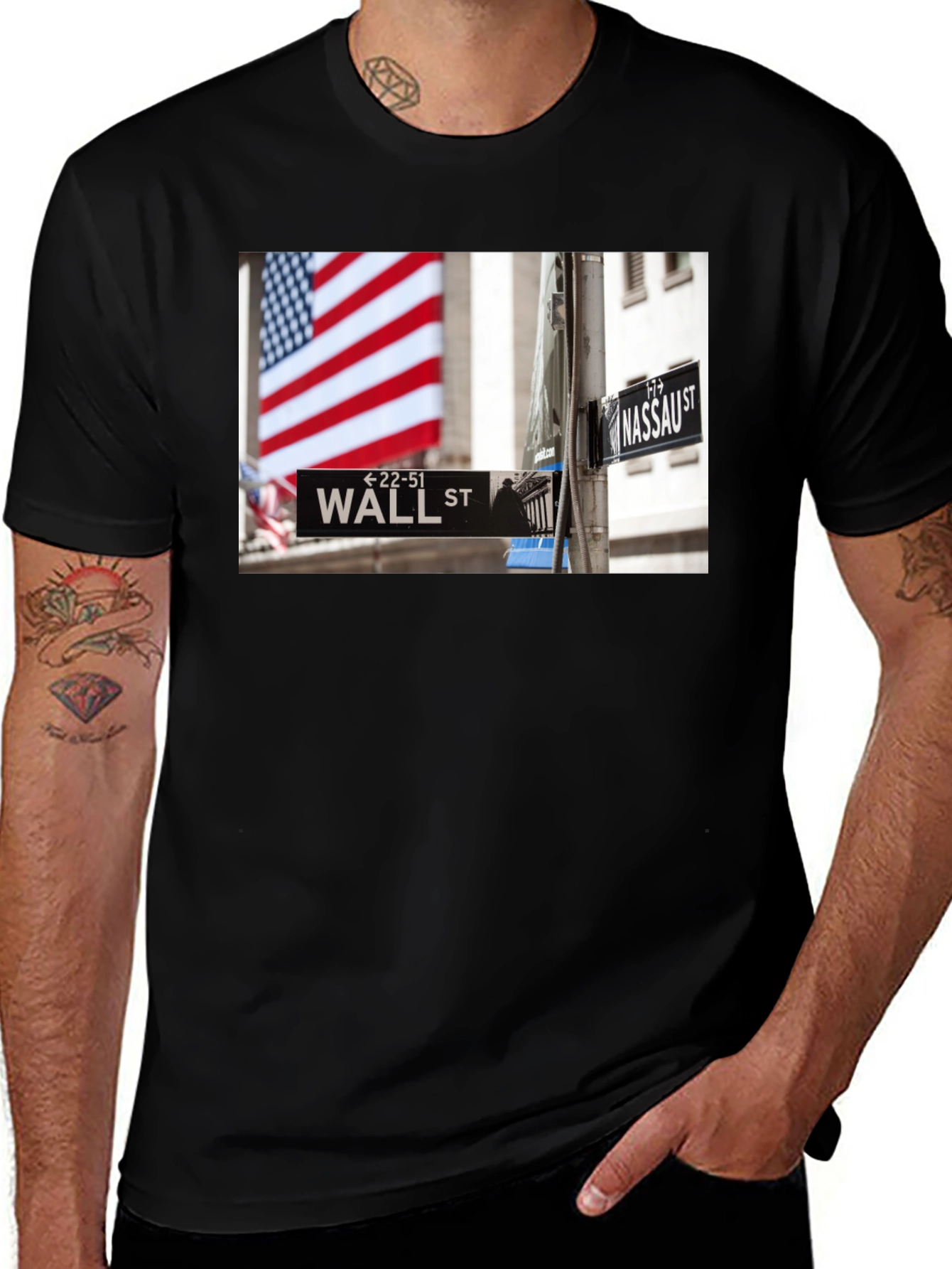 Wall Street Black T-Shirt