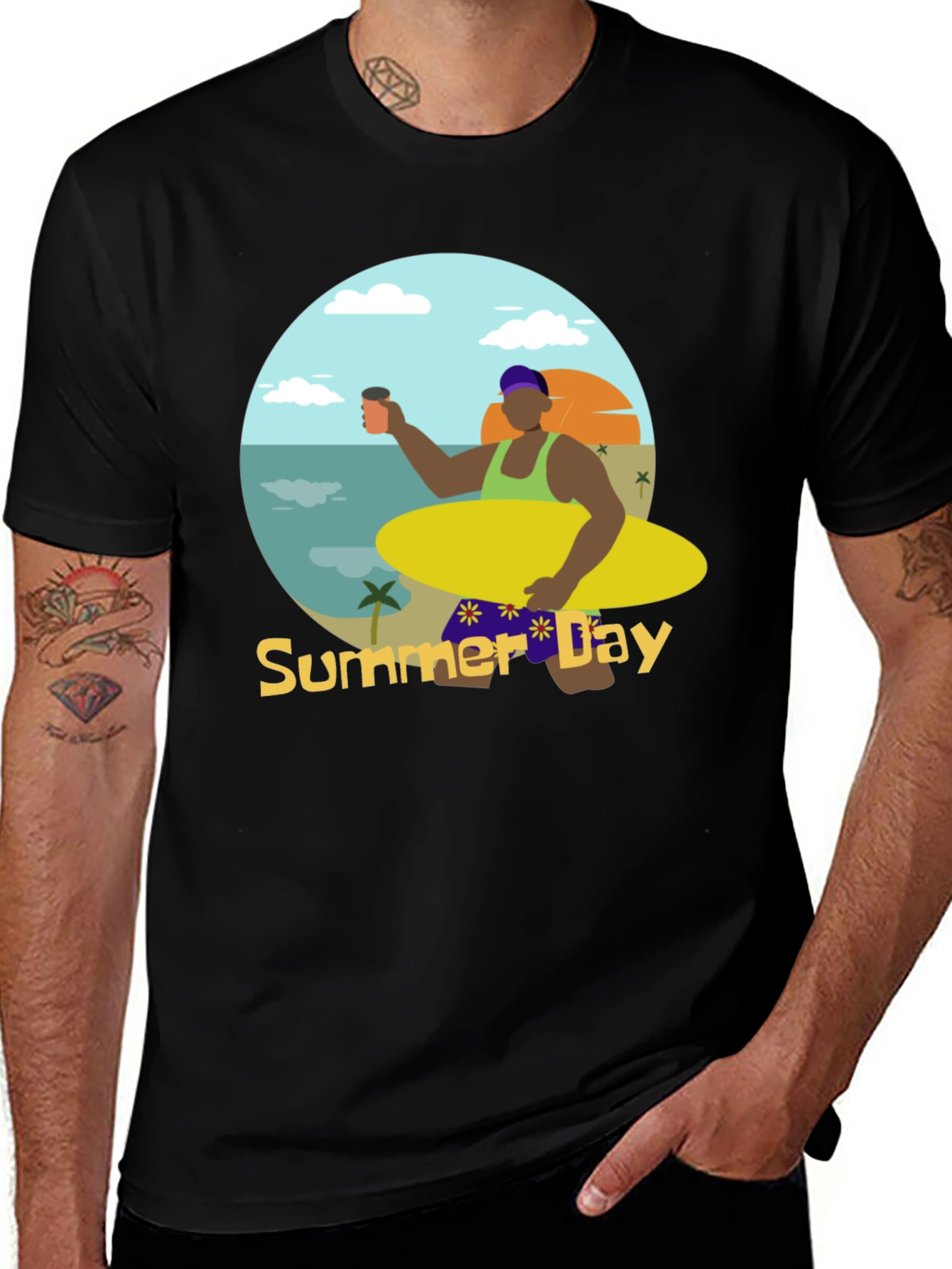 Summer Day Graphic Tee - Beach Vibes