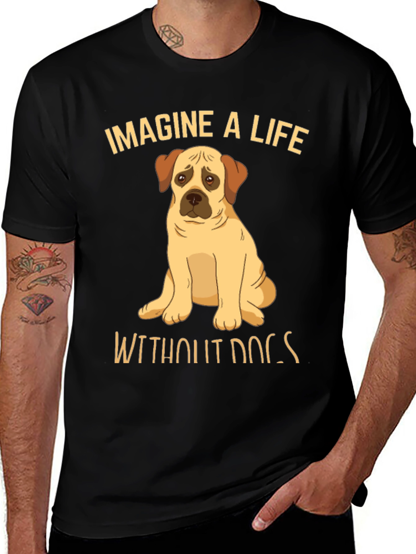 Variant 12 of Imagine A Life Without Dogs Graphic T-Shirt