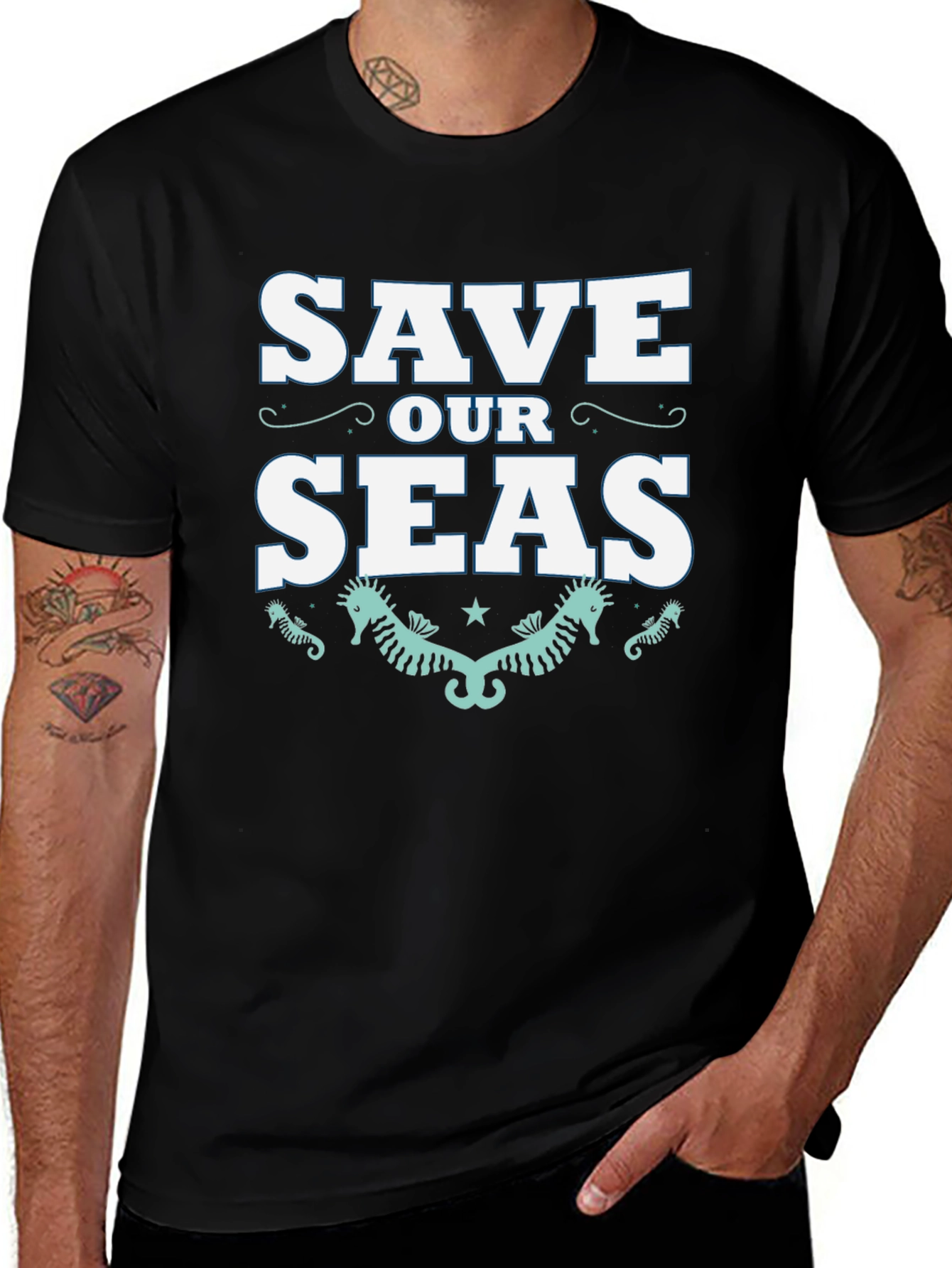 Variant 3 of Save Our Seas Graphic T-Shirt