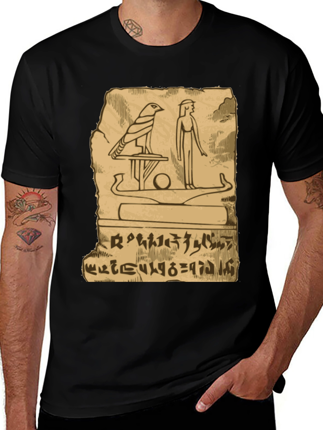 Egyptian Hieroglyph T-Shirt - Ancient History Tee