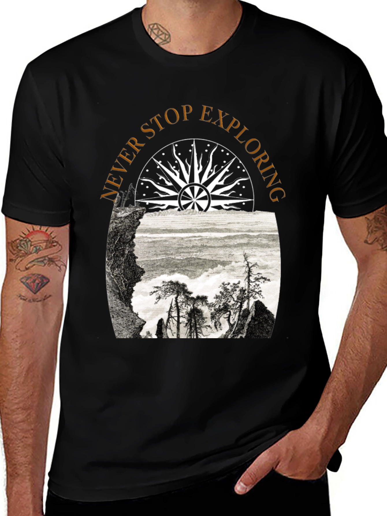 Variant 29 of Never Stop Exploring Graphic Tee