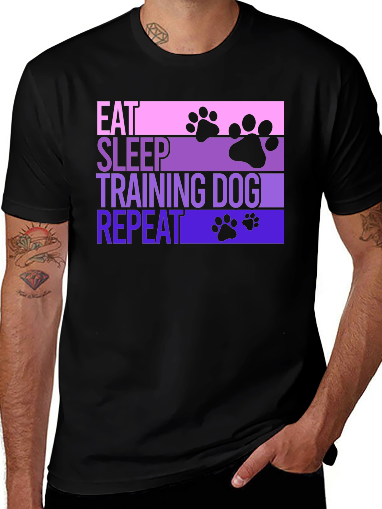 Variant 26 of Eat Sleep Training Dog Repeat T-Shirt
