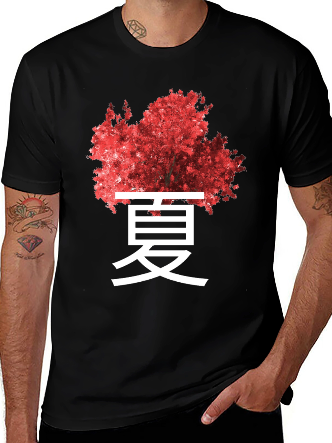 Variant 22 of Red Tree Kanji Graphic Tee