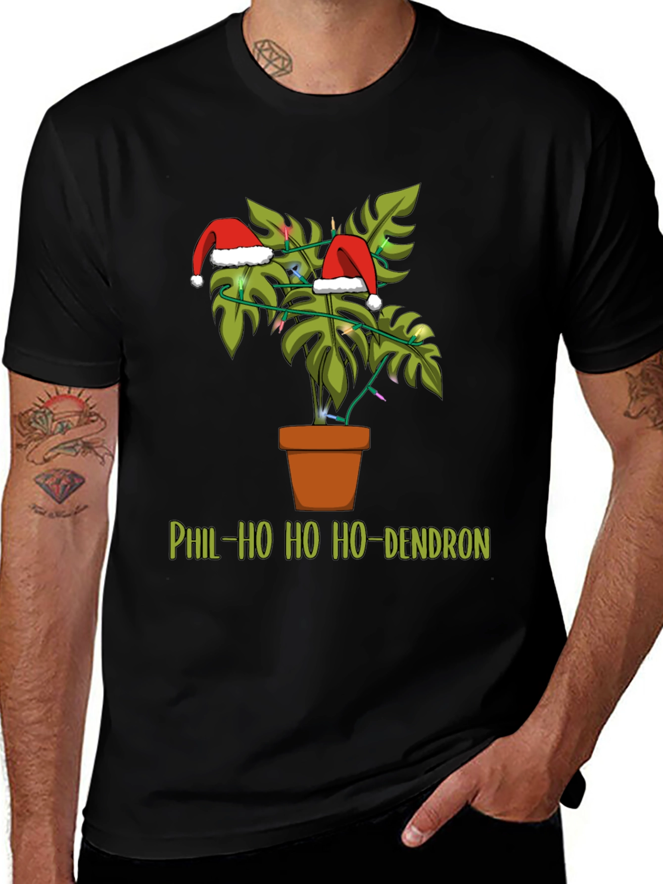 Phil-Ho Ho Ho-Dendron Christmas T-Shirt