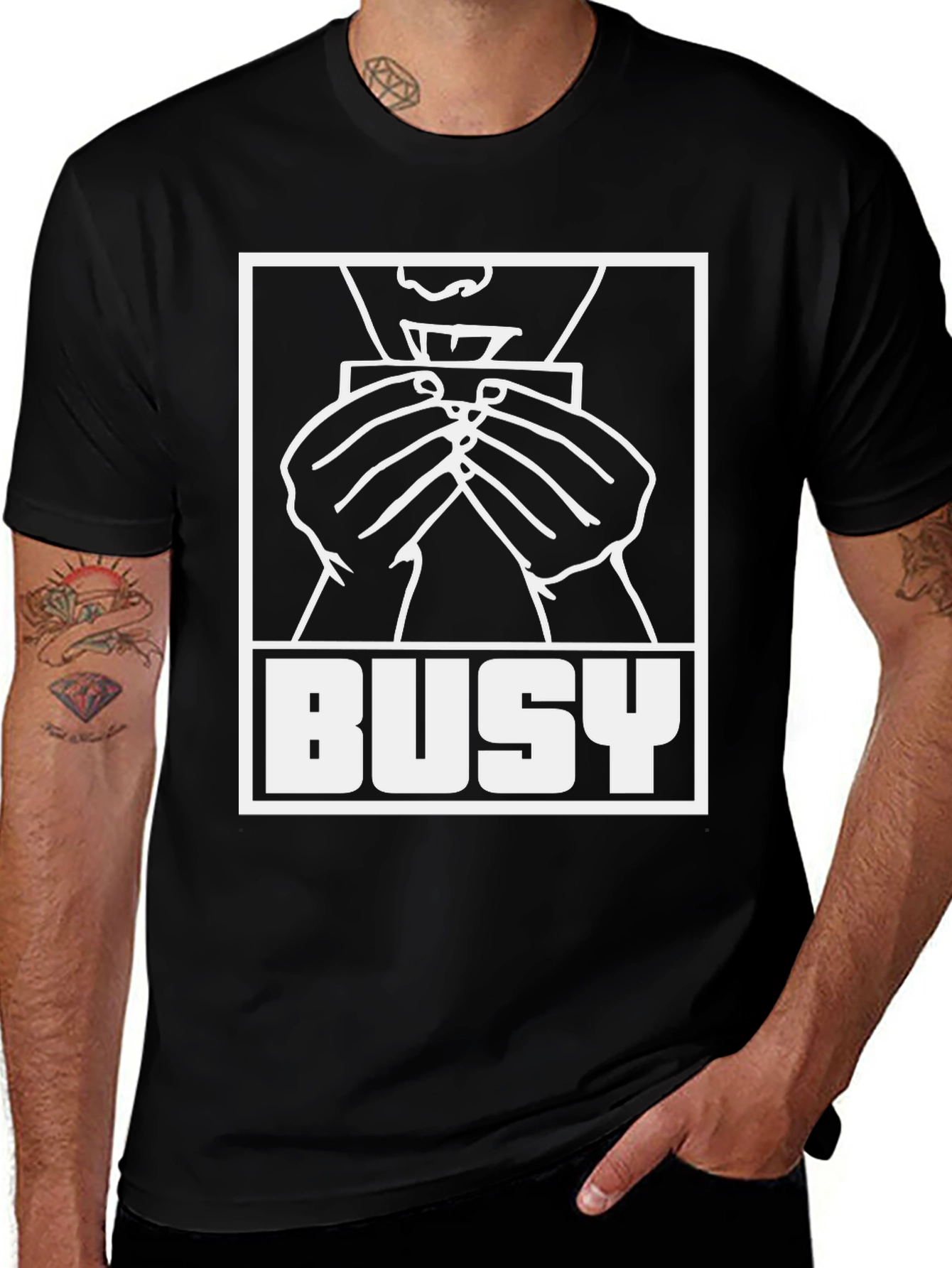 Variant 5 of Busy Rolling T-Shirt - Graphic Tee for Relaxed Moments