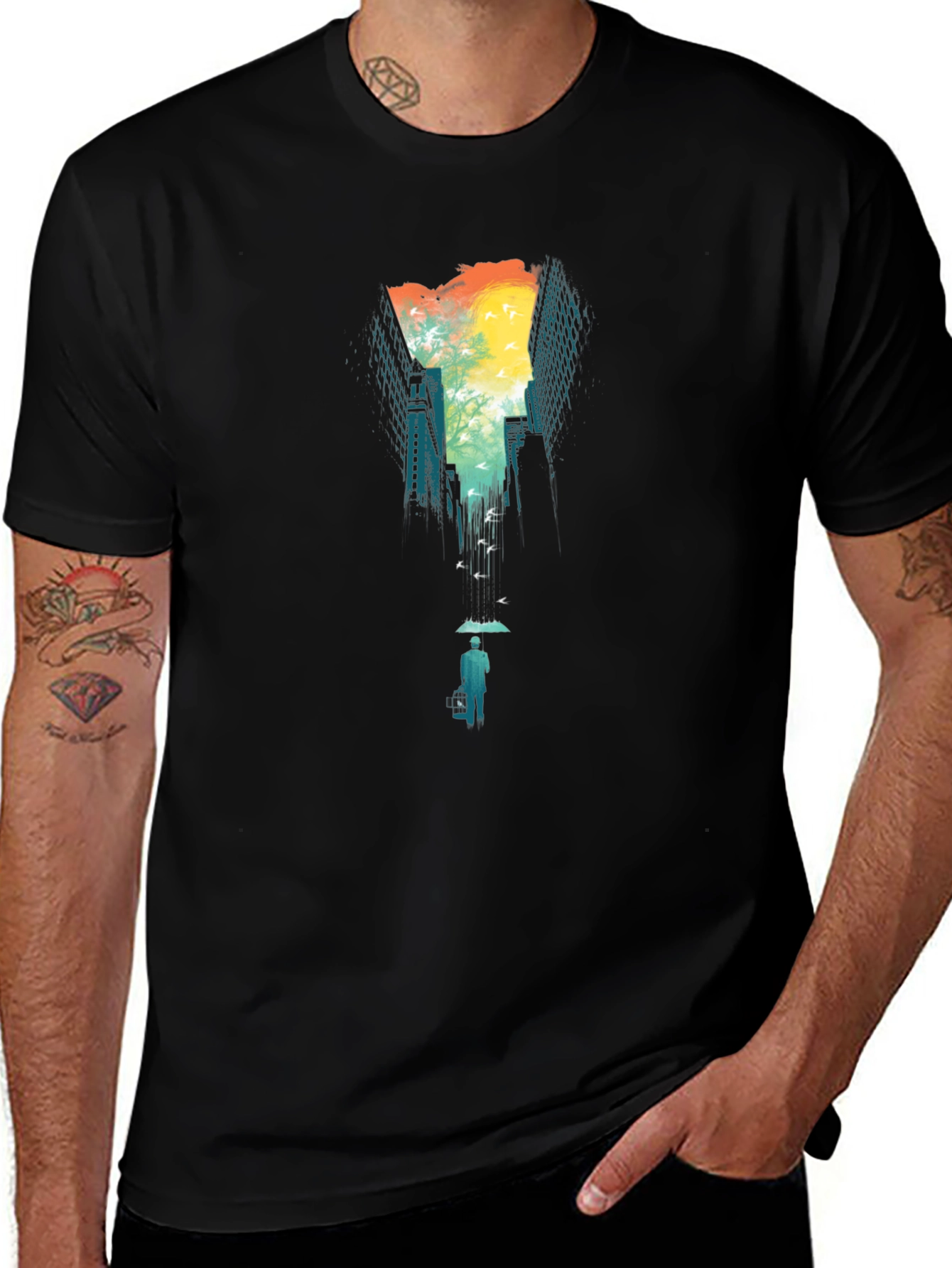 Variant 18 of Cityscape Dream T-Shirt