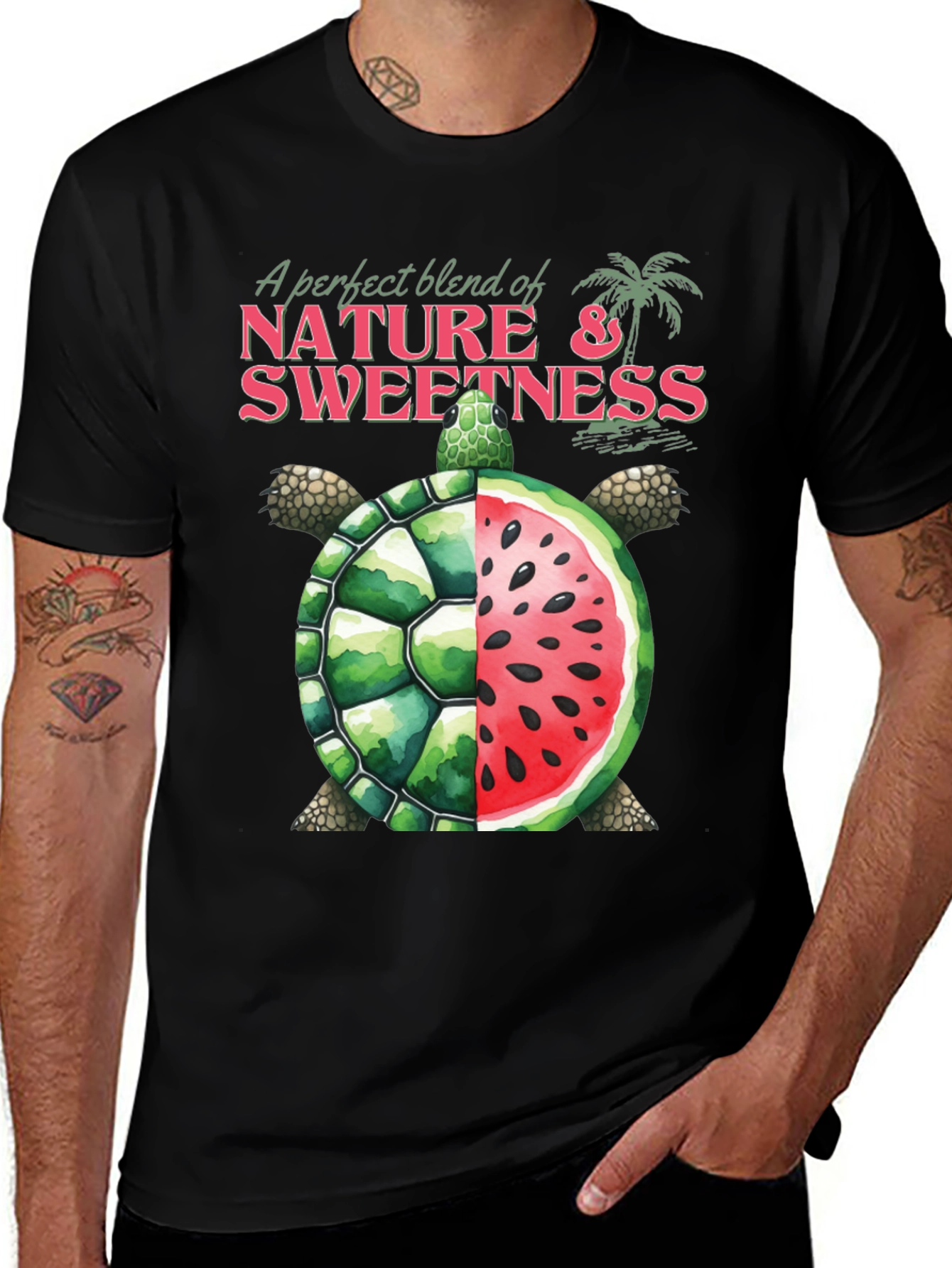 Variant 2 of Nature & Sweetness Turtle Watermelon Graphic Tee