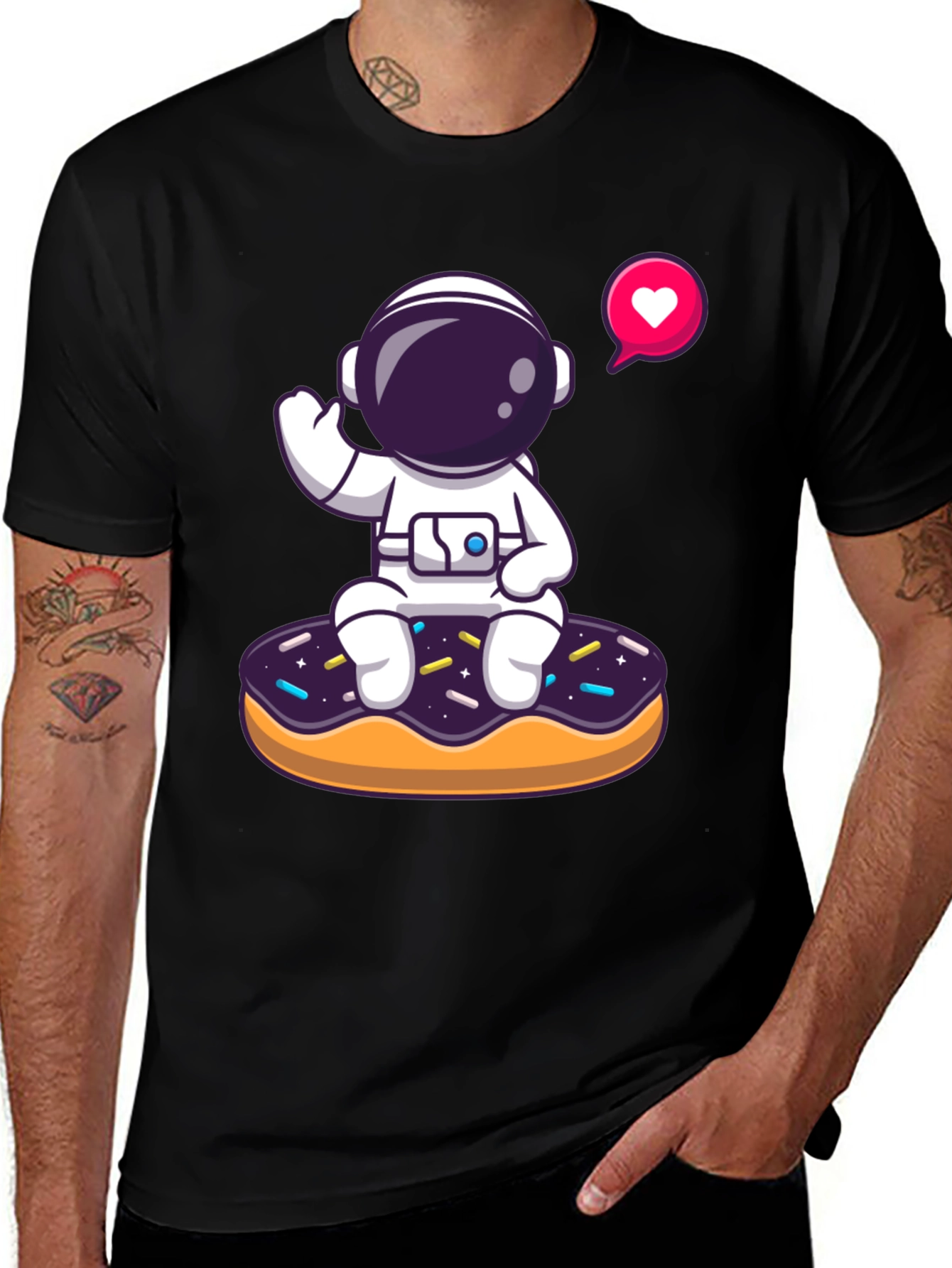 Variant 6 of Astronaut Donut T-Shirt - Space Lover Tee