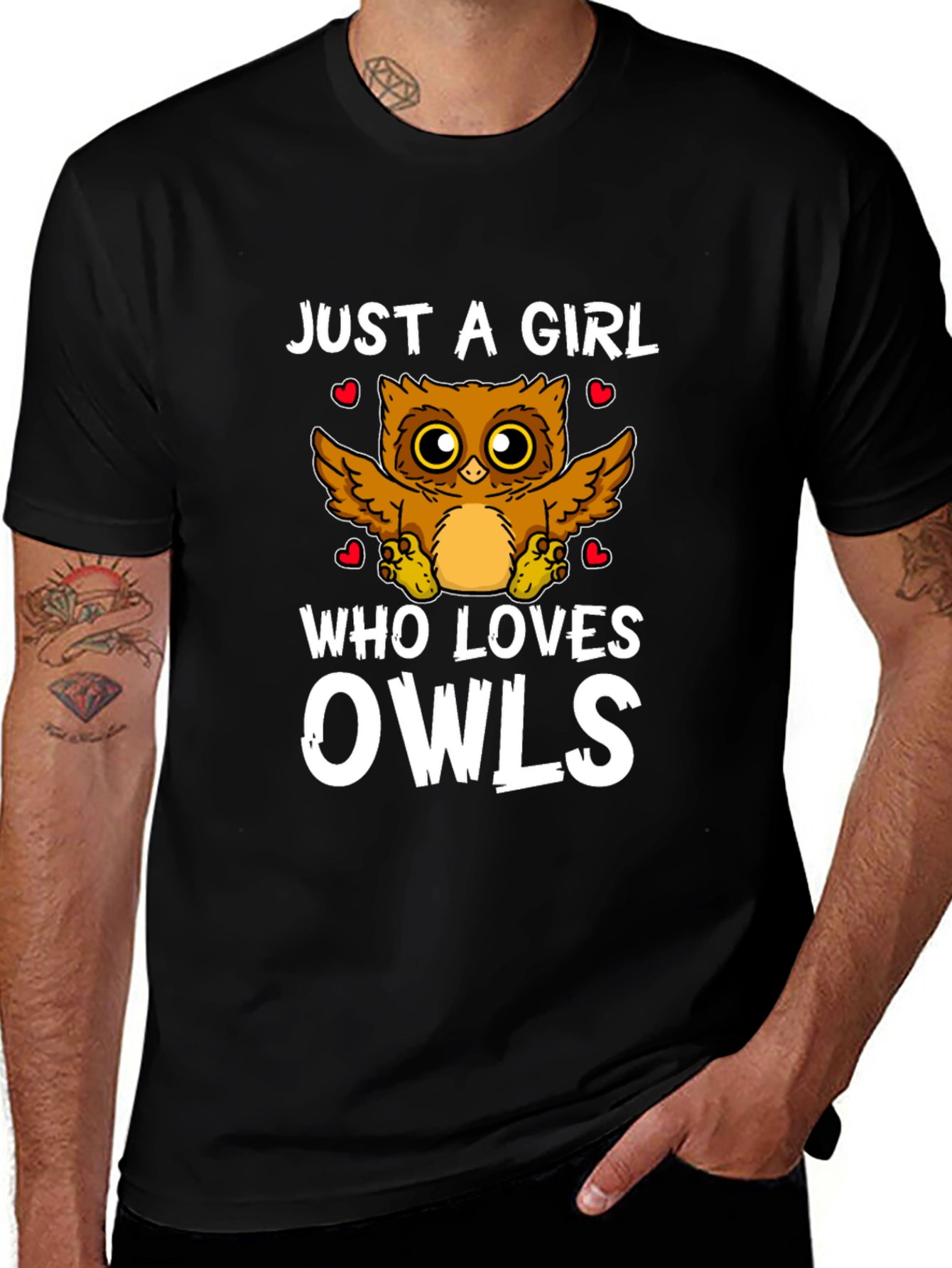 Variant 18 of Just a Girl Who Loves Owls T-Shirt