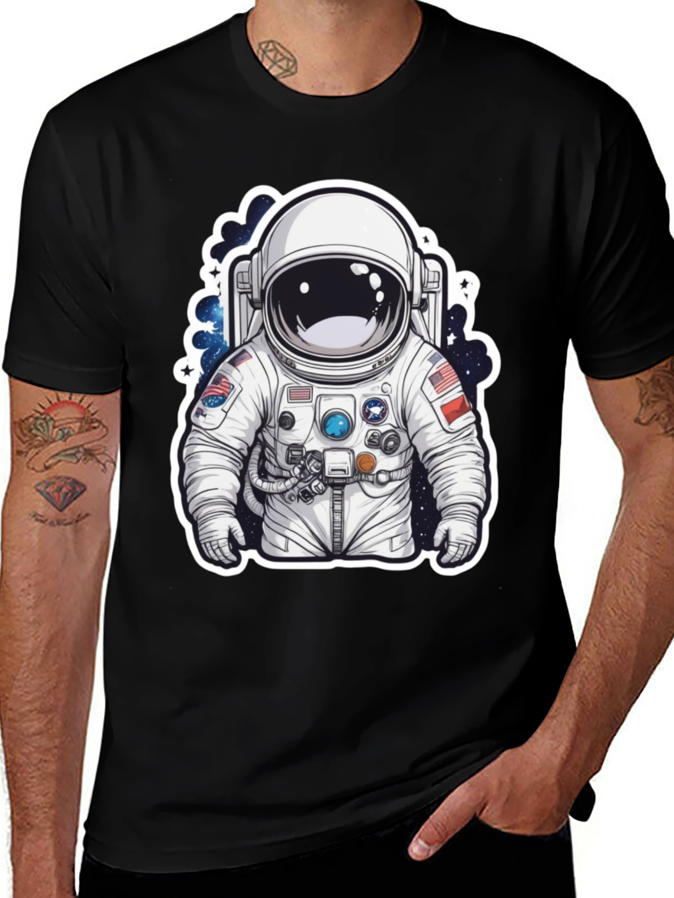 Variant 14 of Astronaut Graphic T-Shirt - Space Explorer Tee