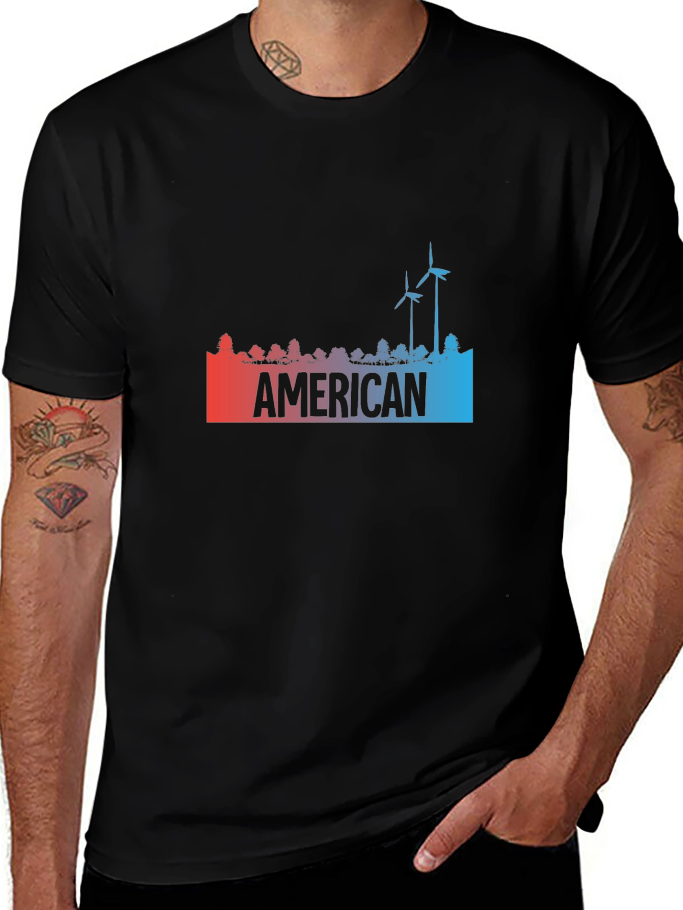 American Windmill Gradient T-Shirt