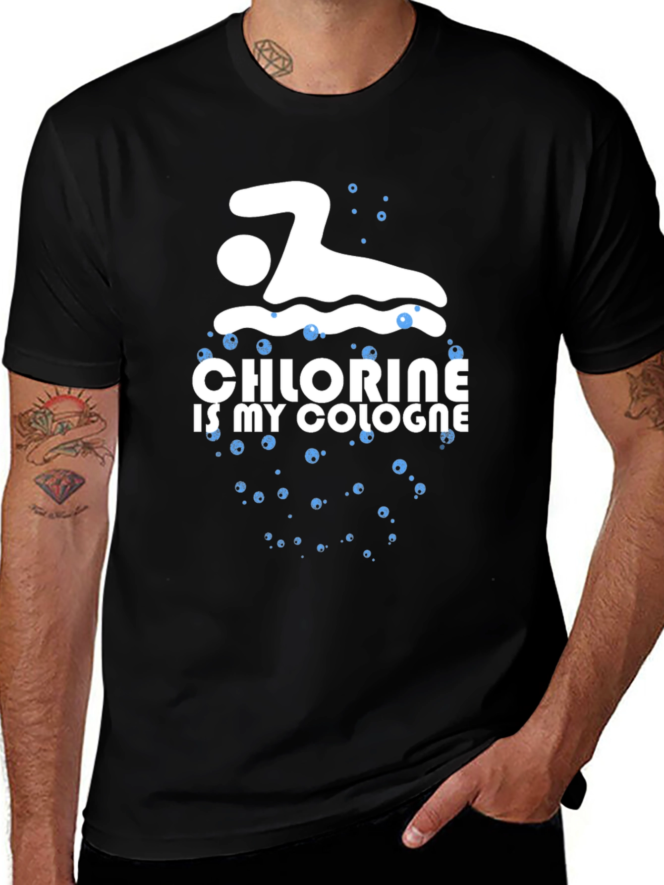Chlorine is My Cologne Black T-Shirt
