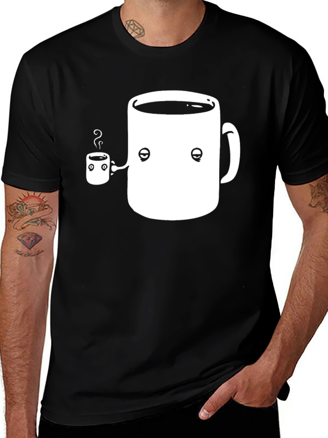 Variant 11 of Coffee Mug Black T-Shirt - Funny Design