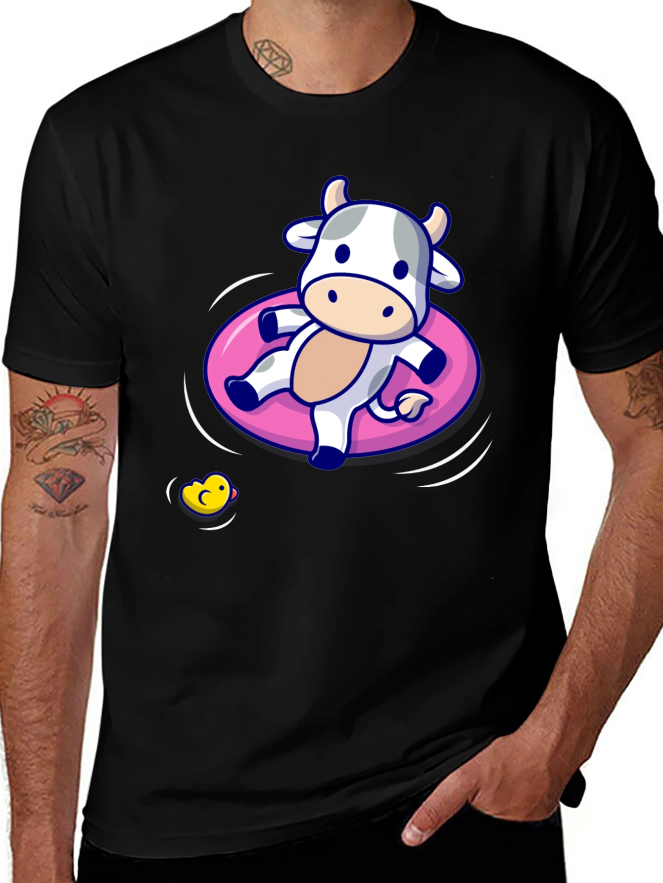 Variant 12 of Cute Cartoon Cow in Tube T-Shirt