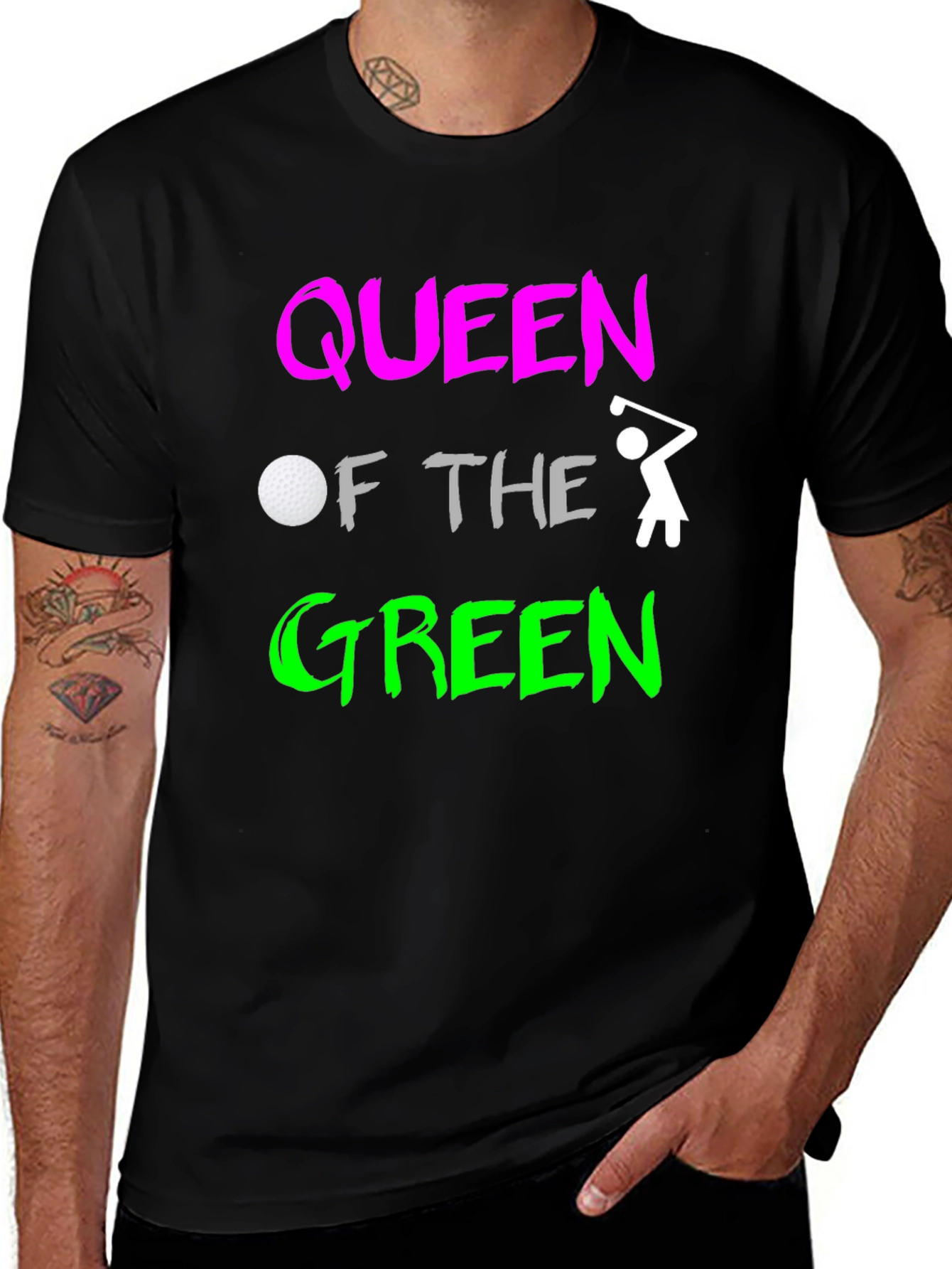 Variant 7 of Queen of the Green Women's Golf T-Shirt