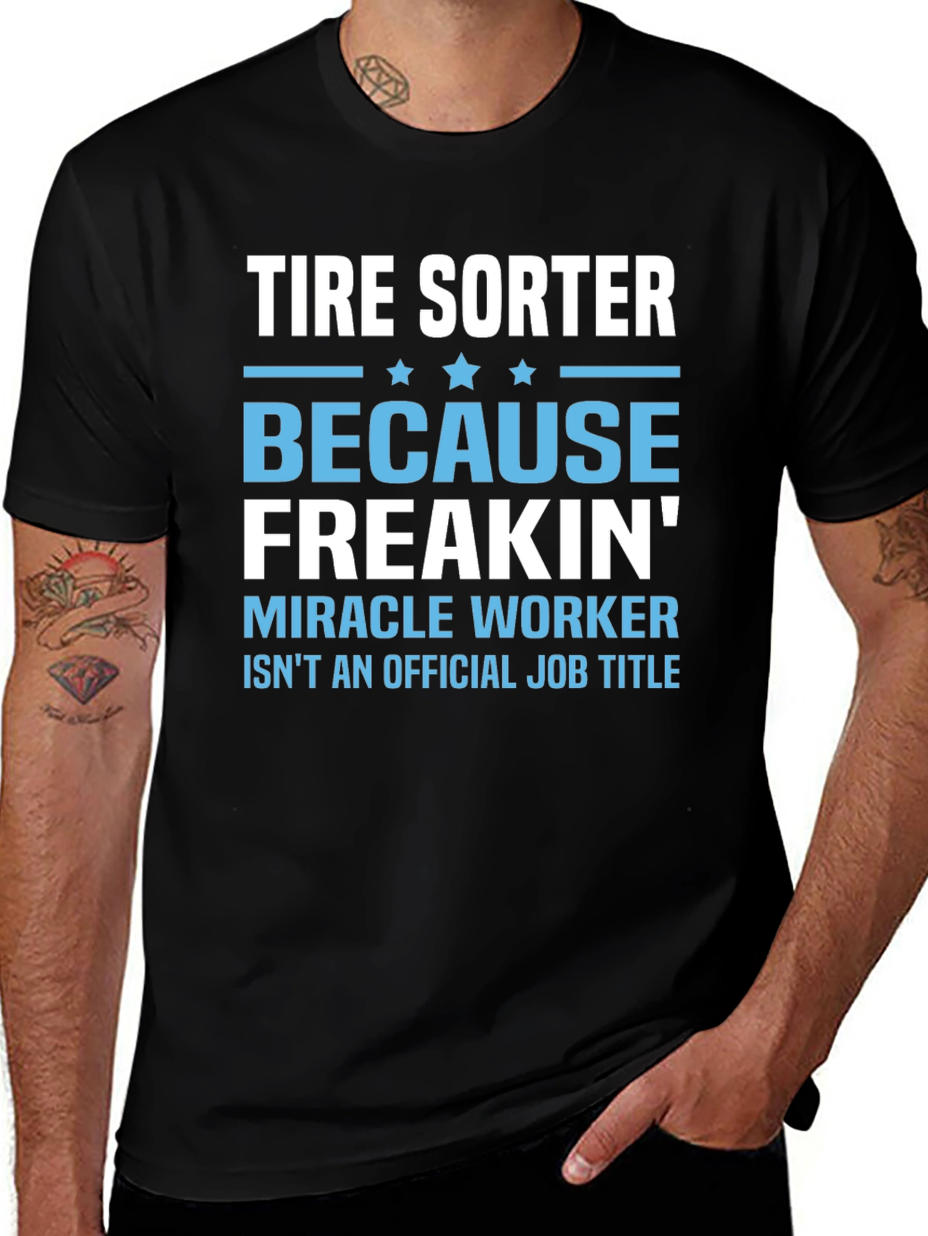 Tire Sorter Funny Job Title T-Shirt