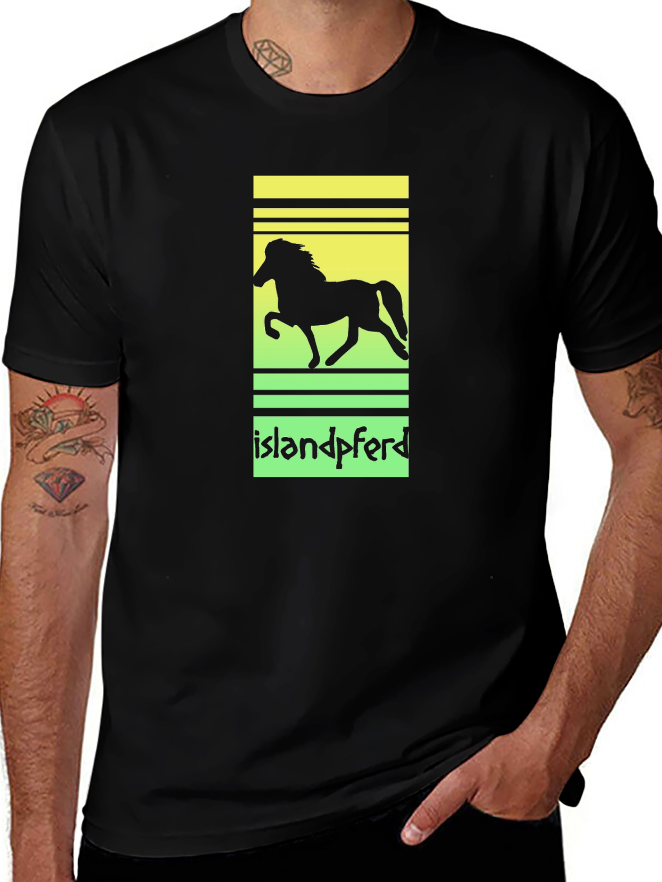 Variant 28 of Islandpferd Horse Silhouette T-Shirt