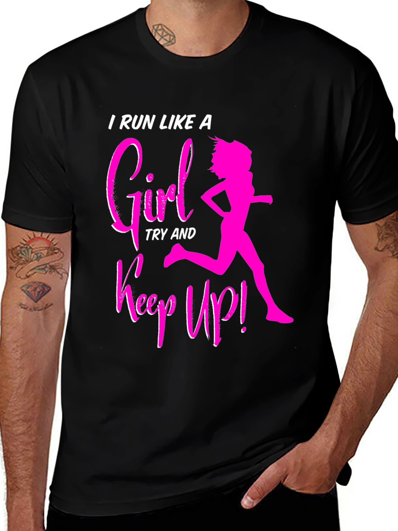 Variant 7 of I Run Like a Girl T-Shirt