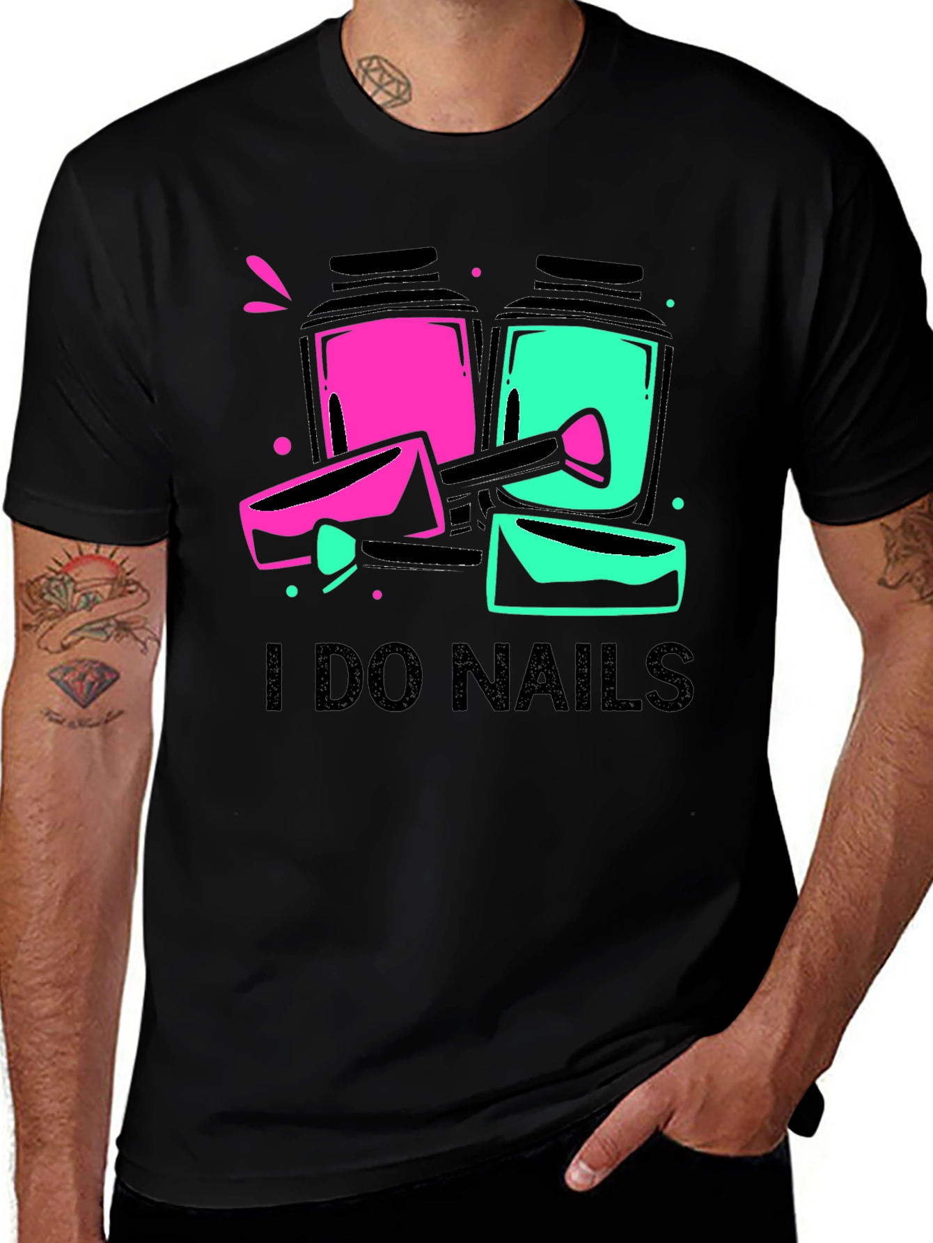 Variant 21 of I Do Nails T-Shirt - Nail Polish Design