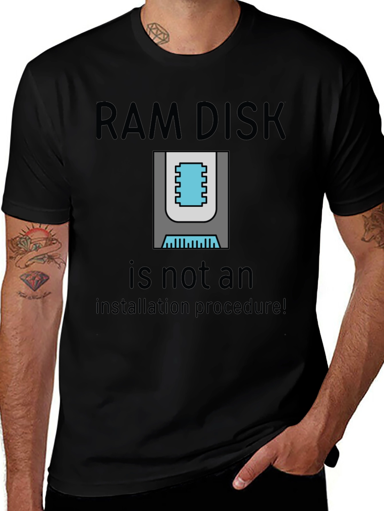 RAM Disk T-Shirt - Geeky Computer Humor Tee