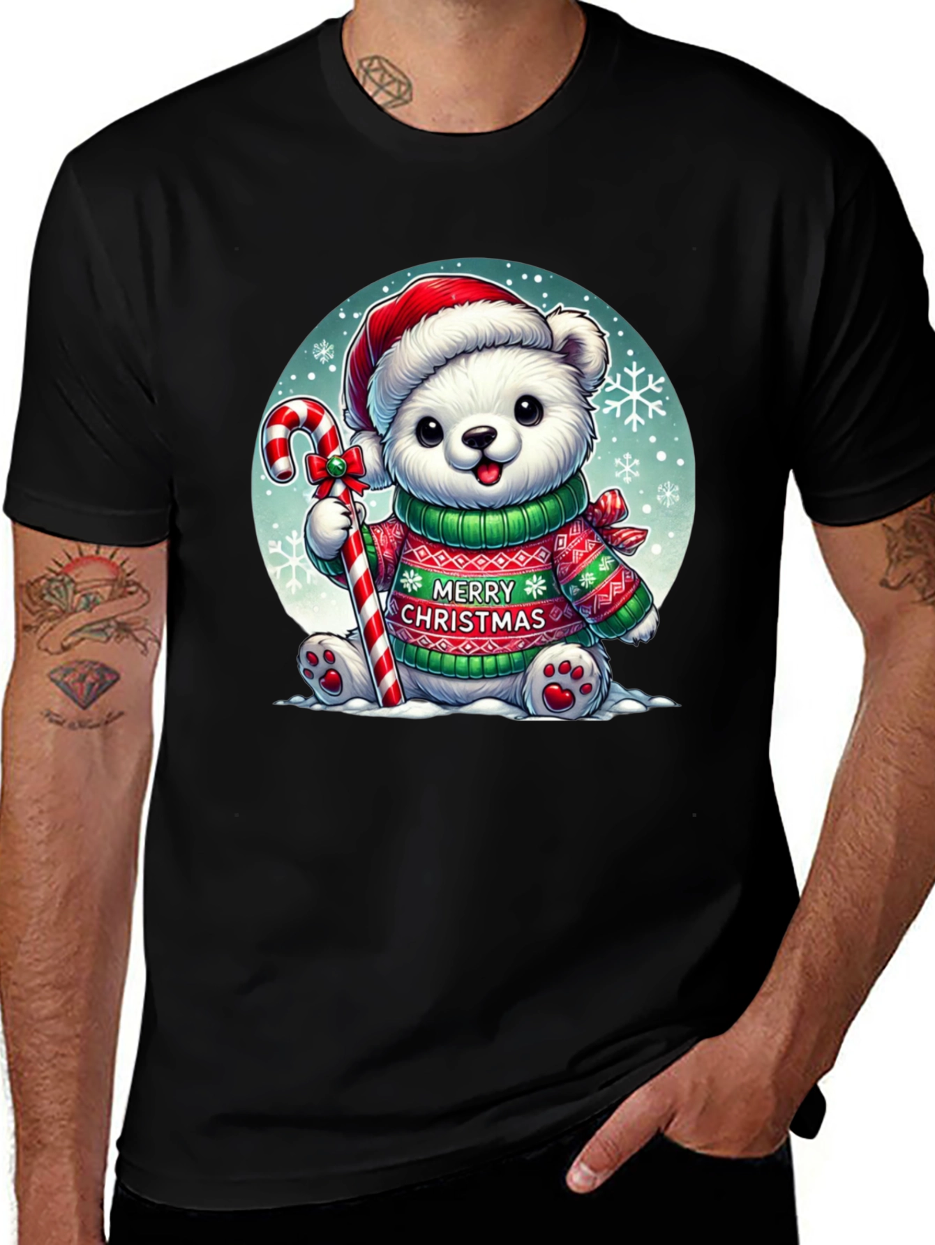 Variant 26 of Festive Bear Christmas T-Shirt