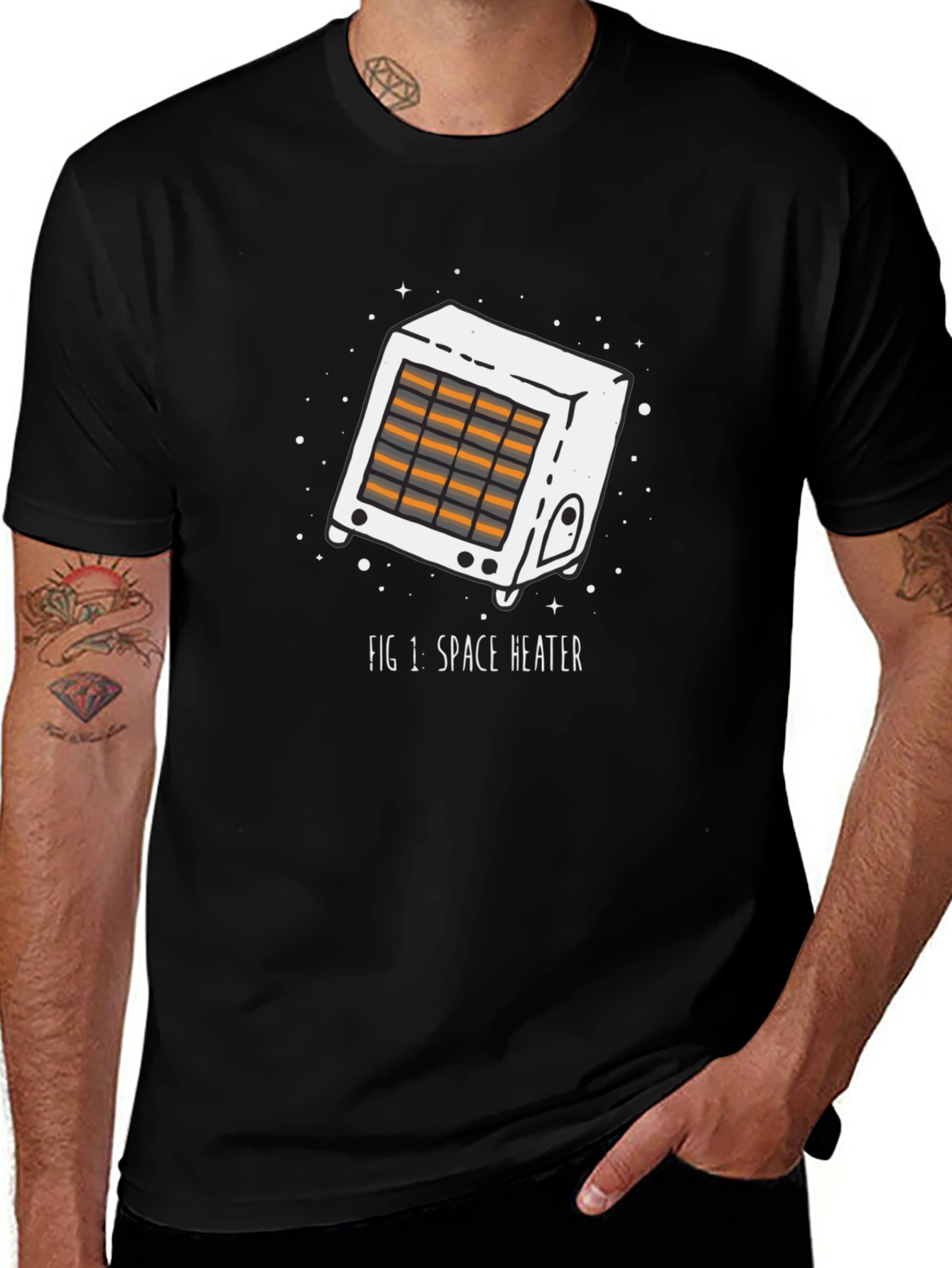 Variant 13 of Space Heater Graphic Tee - Unique Novelty T-Shirt
