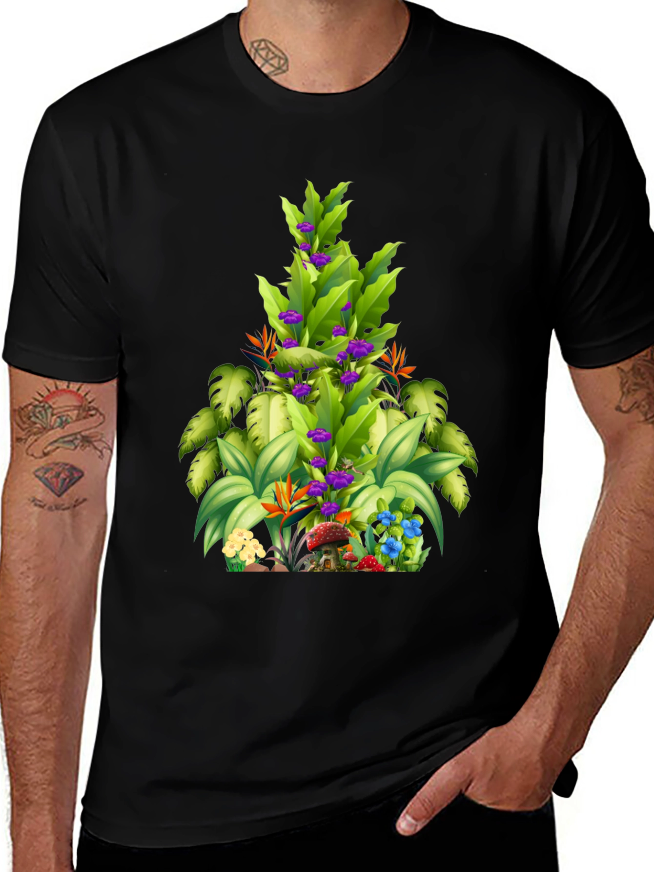 Variant 18 of Tropical Plant Graphic T-Shirt