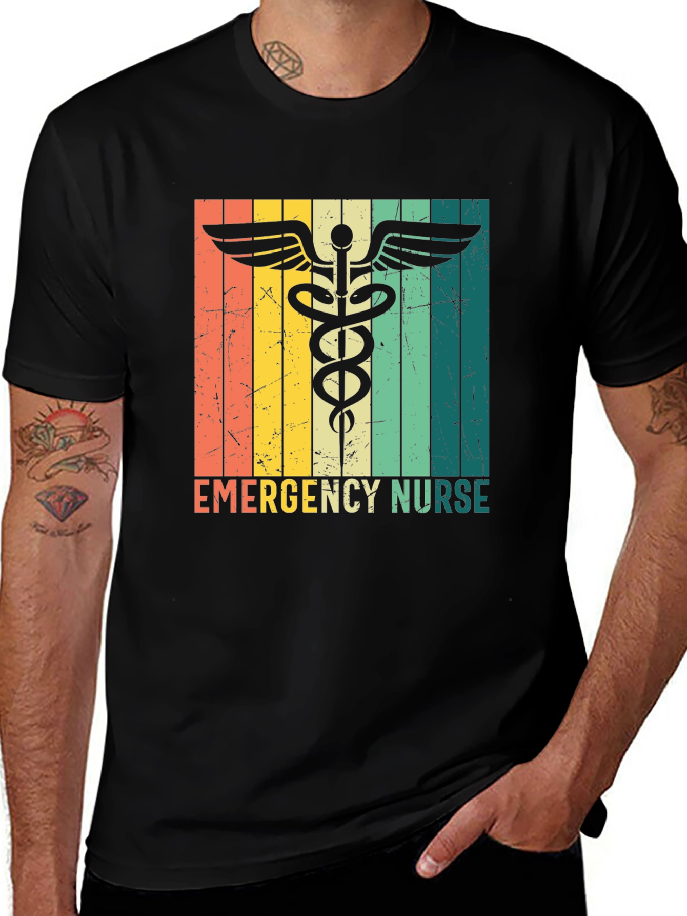Variant 28 of Emergency Nurse Retro T-Shirt